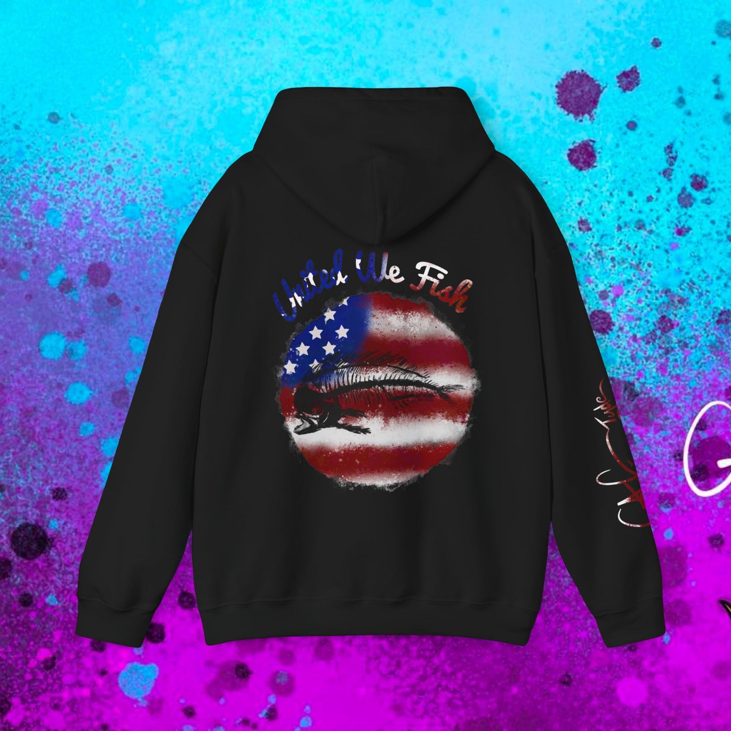 #108 United we Fish Hoodie