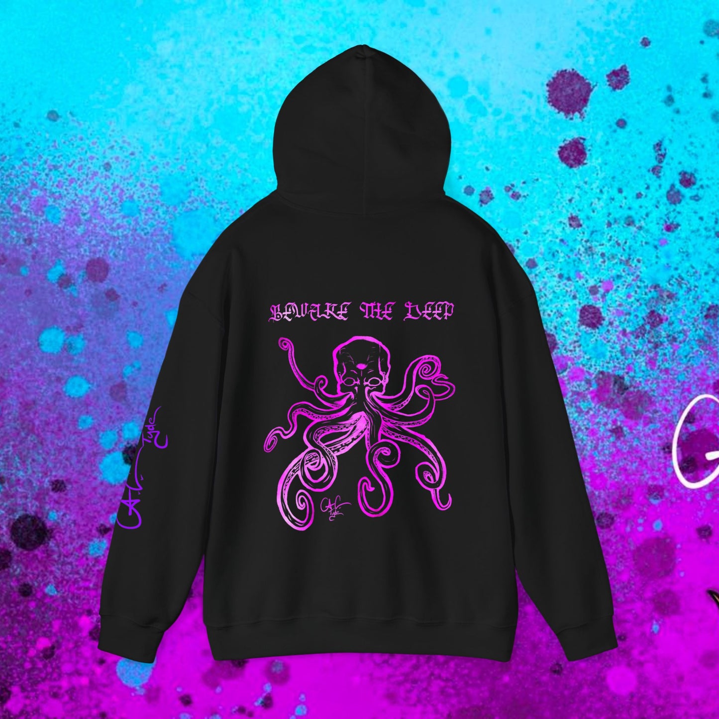 #107B Beware the Deep-Kraken Hooded Sweatshirt Variant