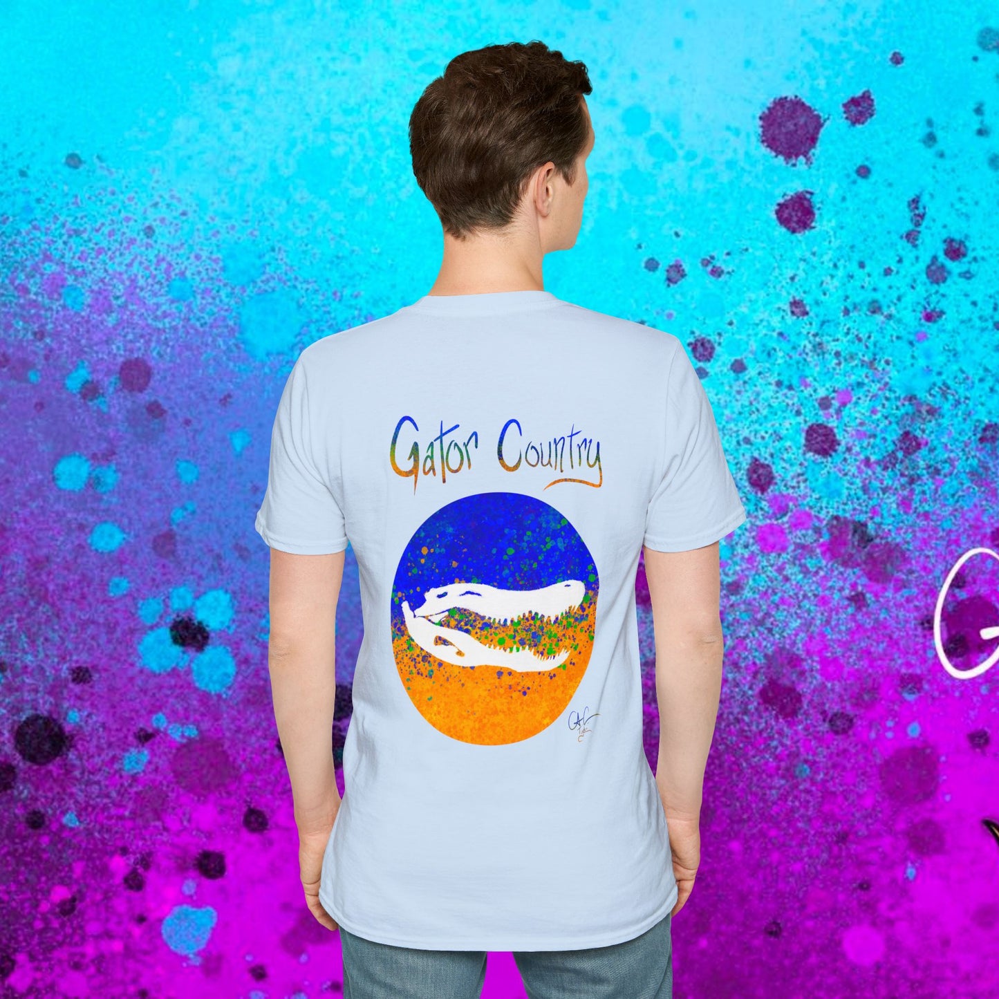#017b Gator Country Skull
