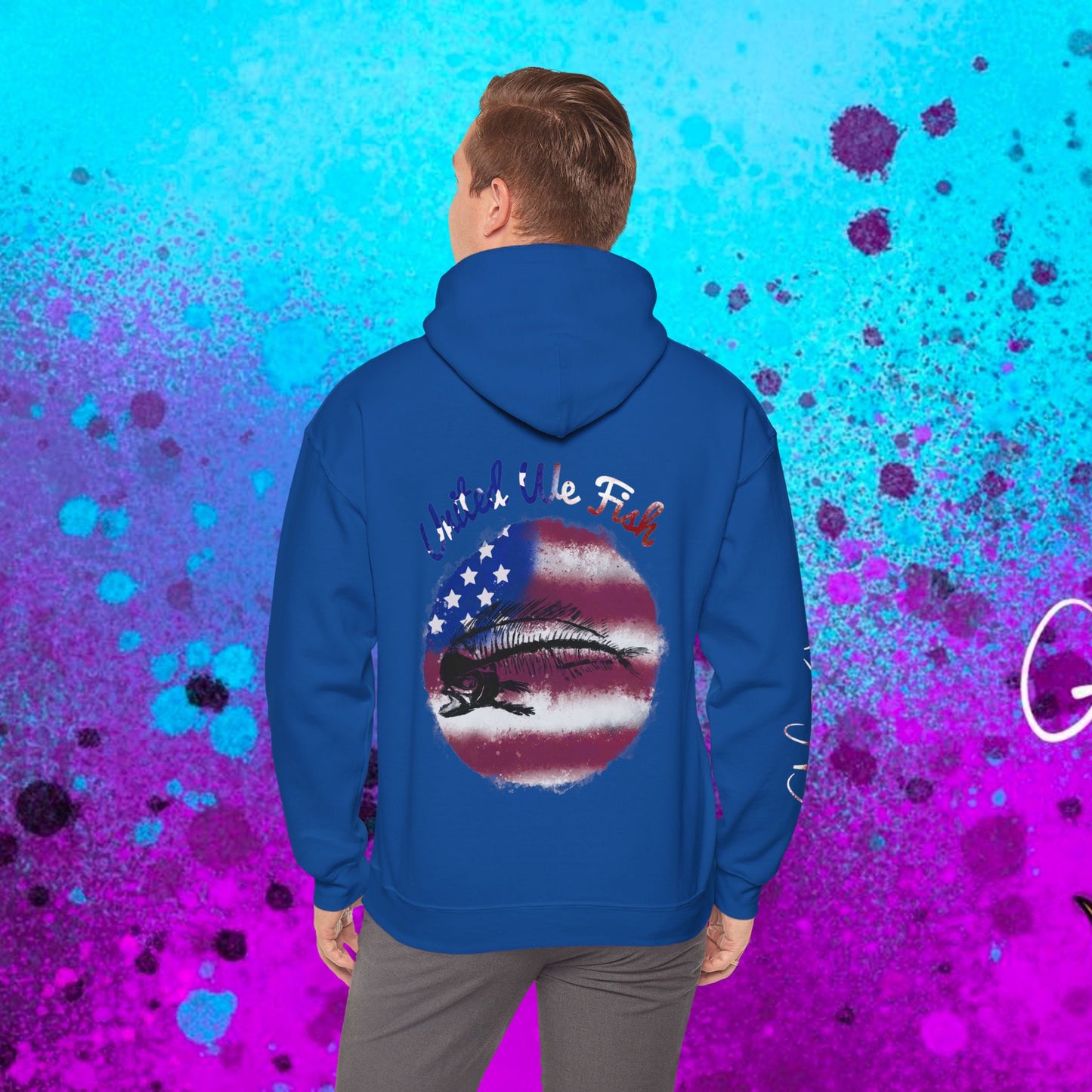 #108 United we Fish Hoodie