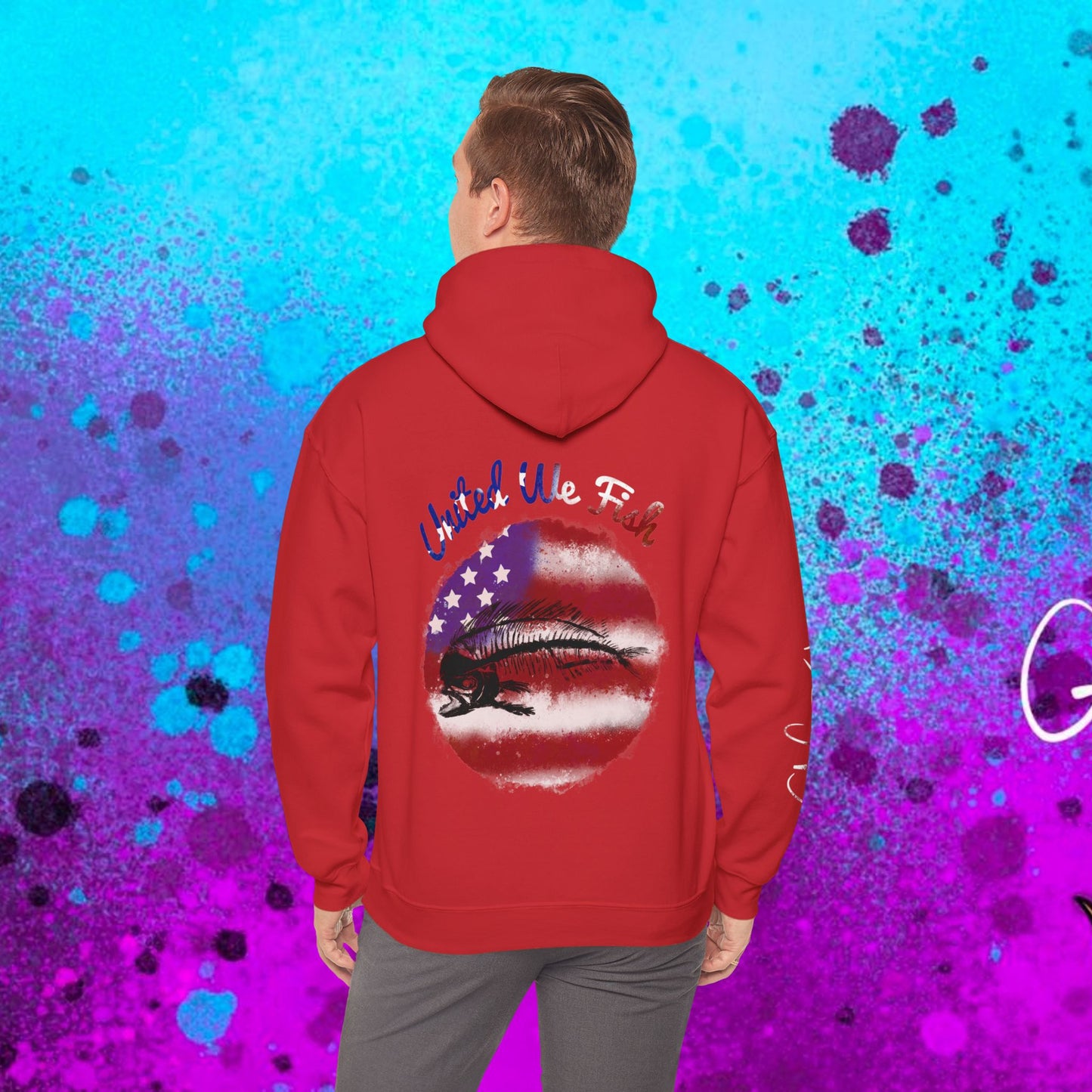 #108 United we Fish Hoodie