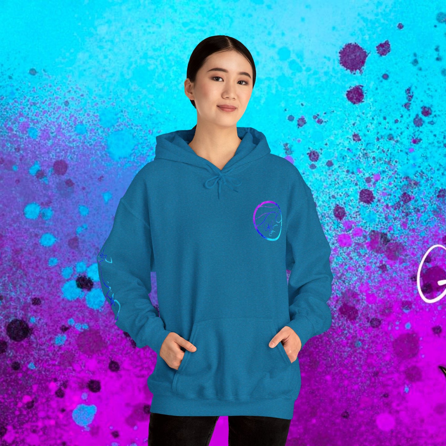 #102 Cosmic Reef Mahi Skeleton Hoodie