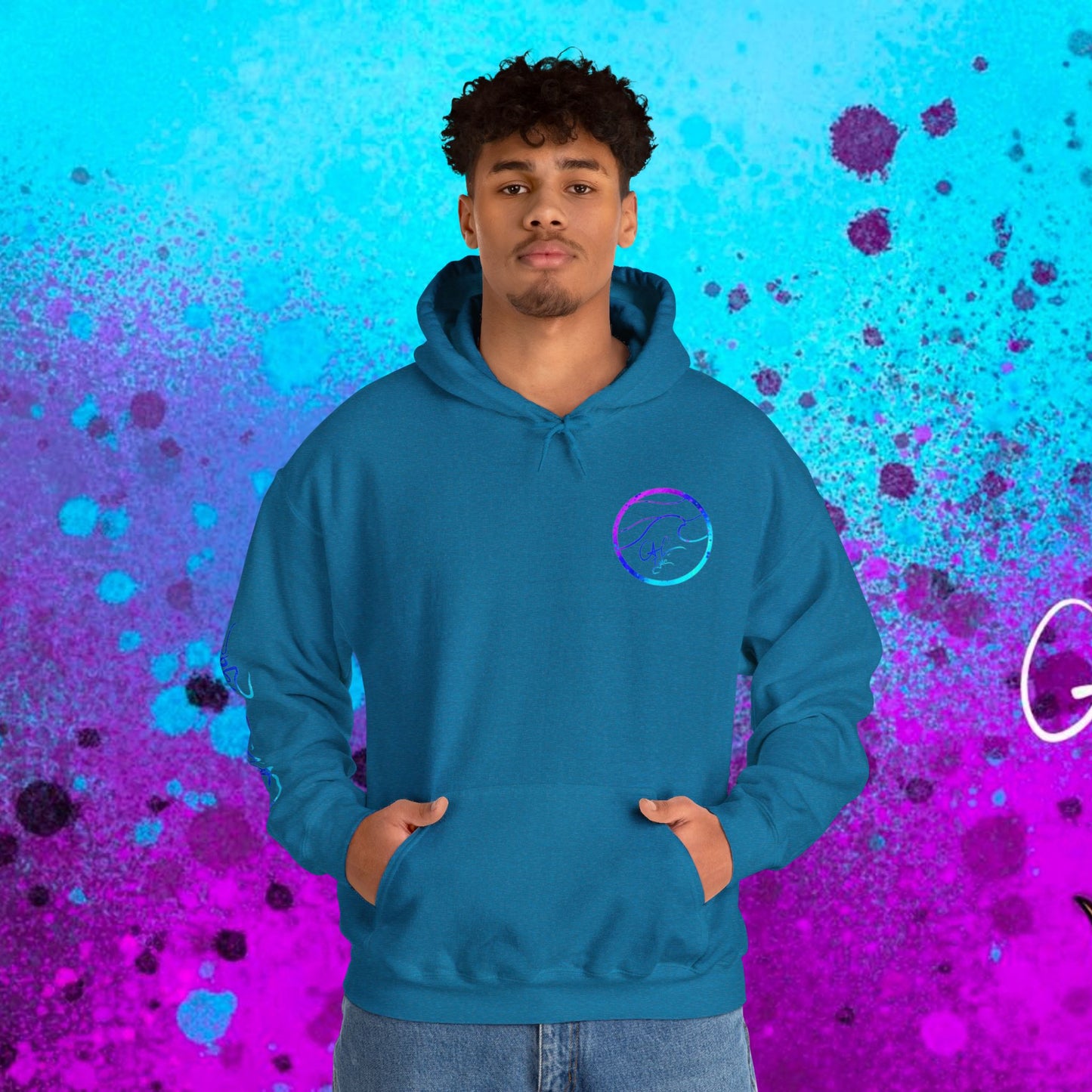 #102 Cosmic Reef Mahi Skeleton Hoodie