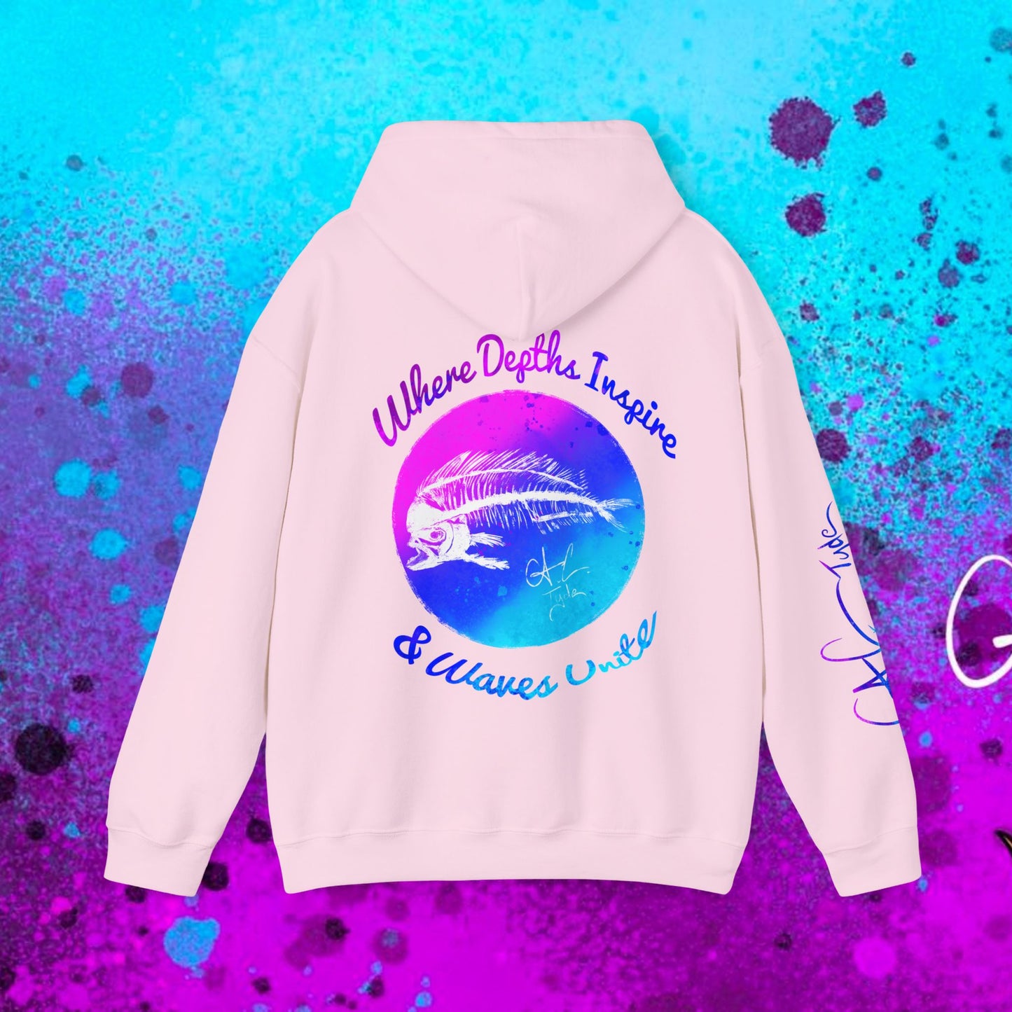 #102 Cosmic Reef Mahi Skeleton Hoodie