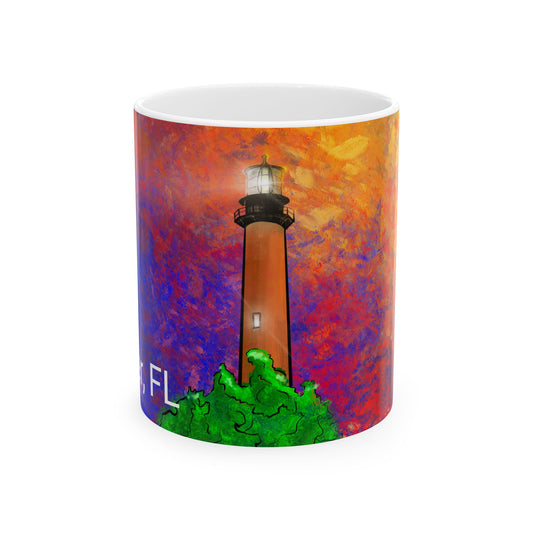 #5001 *Limited* Jupiter Lighthouse Ceramic Mug 11oz