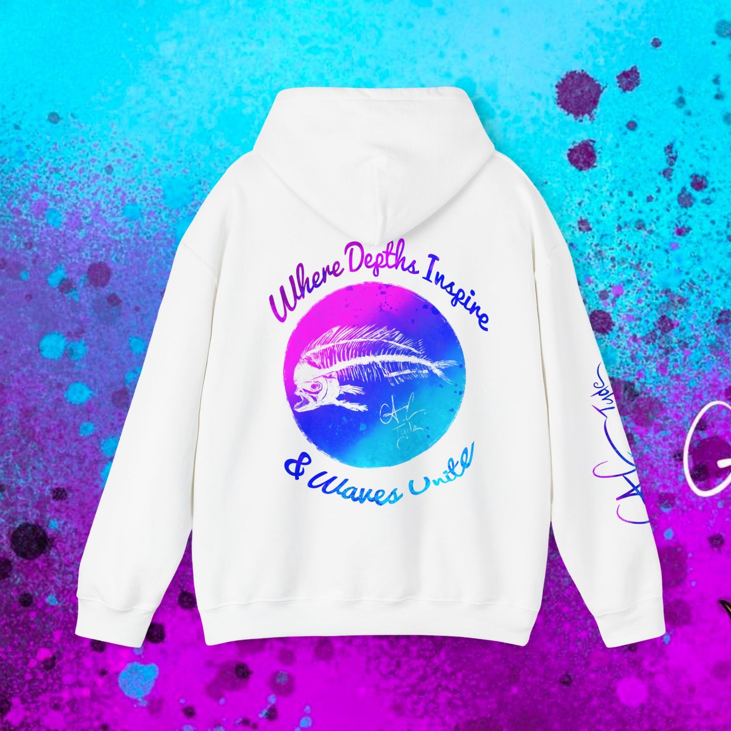 #102 Cosmic Reef Mahi Skeleton Hoodie