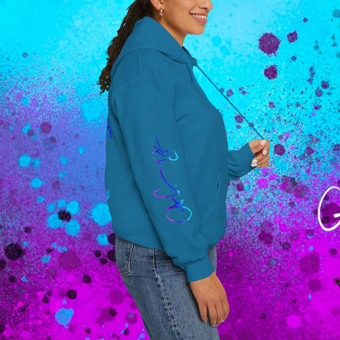 #102 Cosmic Reef Mahi Skeleton Hoodie