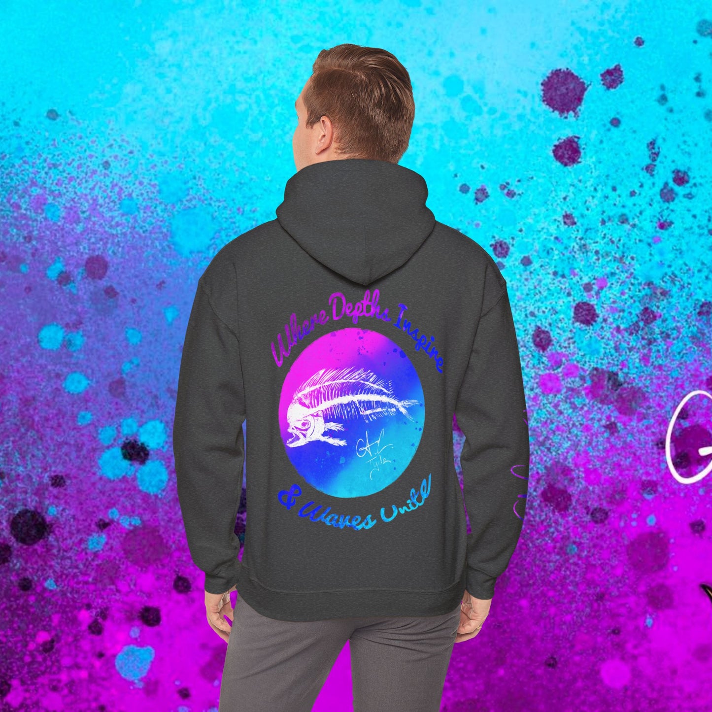 #102 Cosmic Reef Mahi Skeleton Hoodie