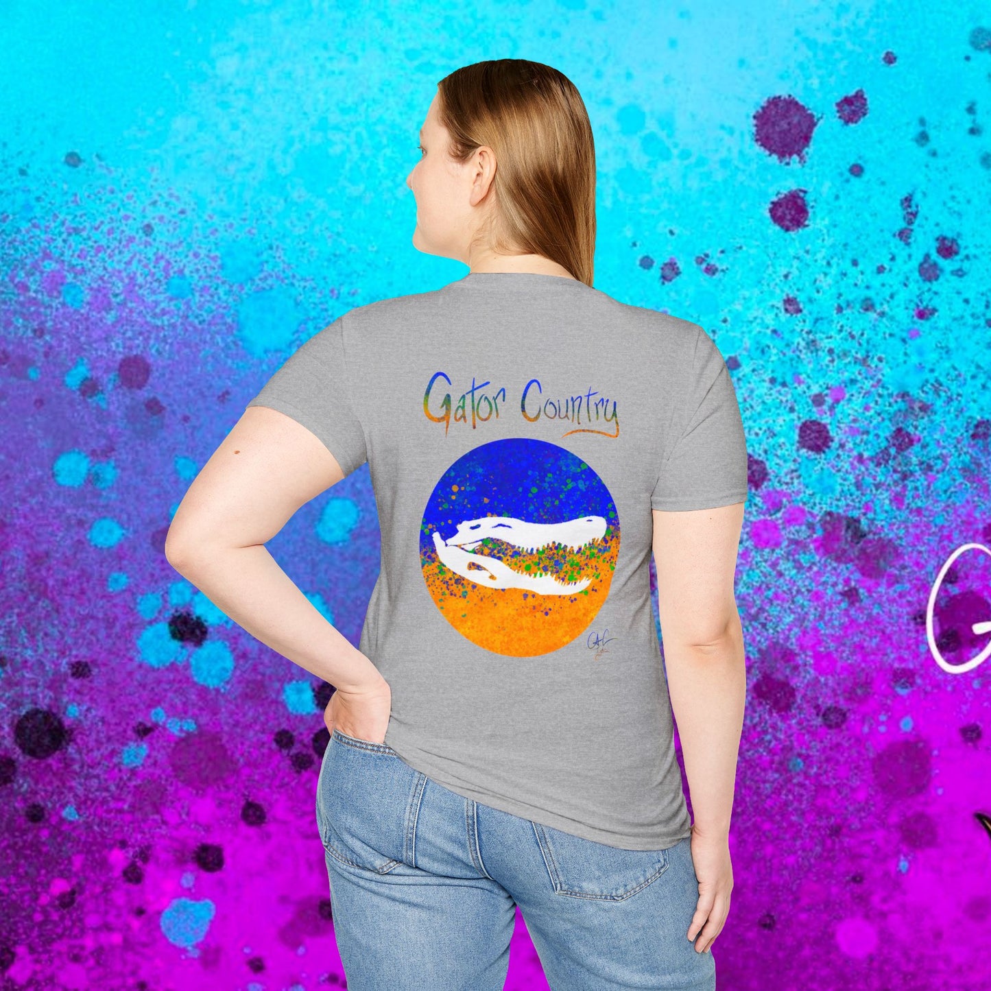 #017b Gator Country Skull