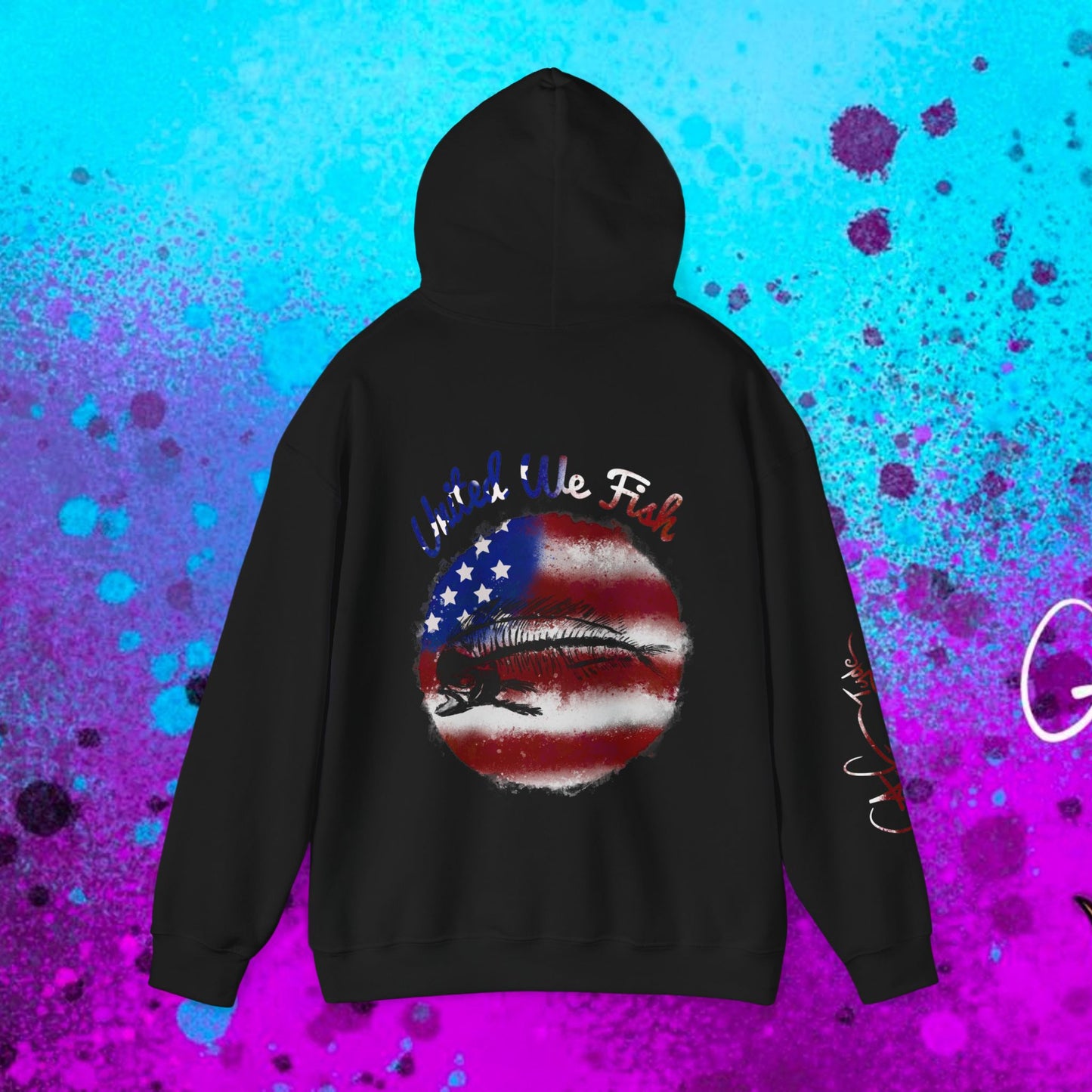 #108 United we Fish Hoodie