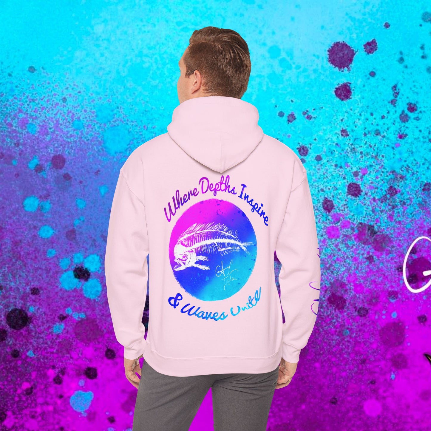 #102 Cosmic Reef Mahi Skeleton Hoodie