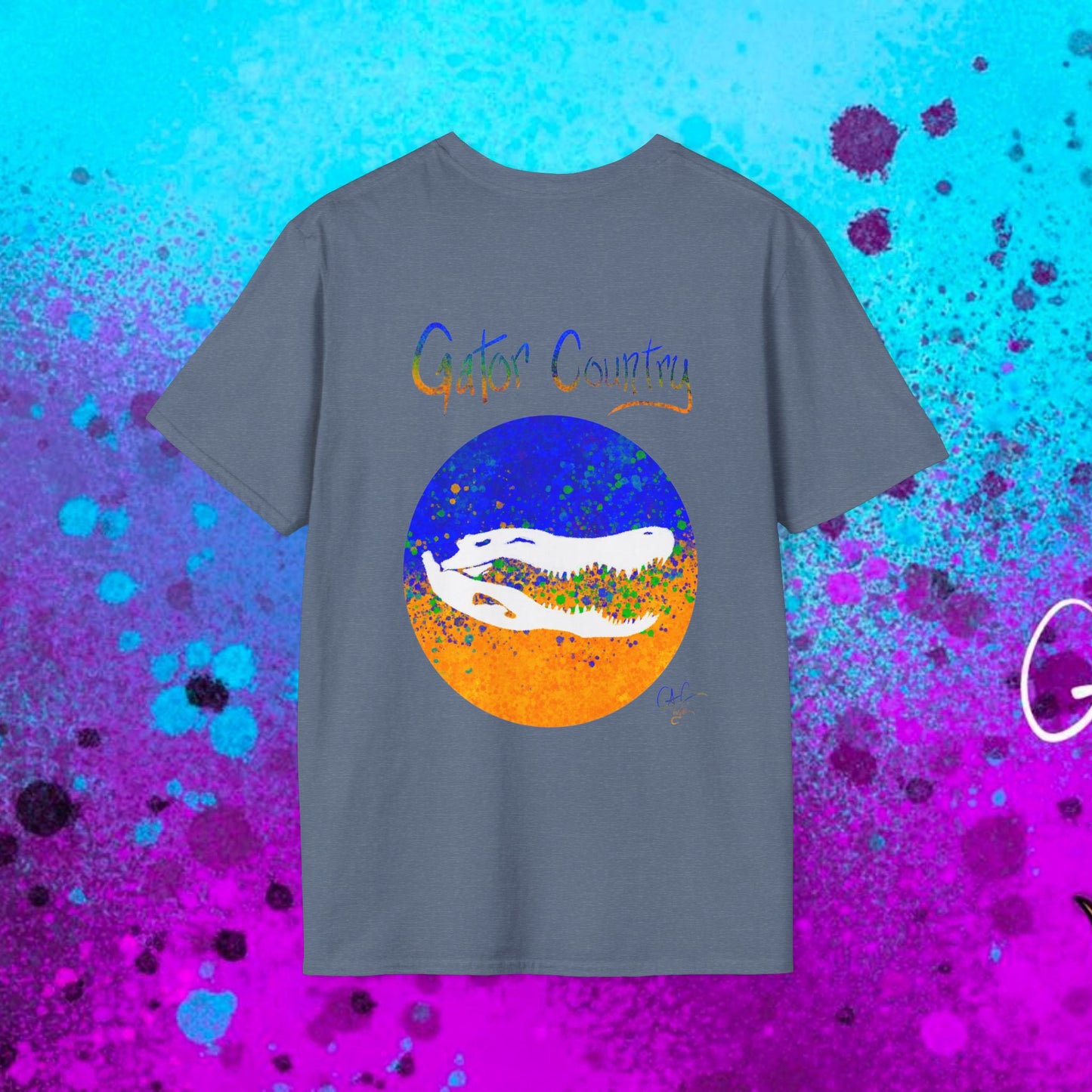 #017b Gator Country Skull