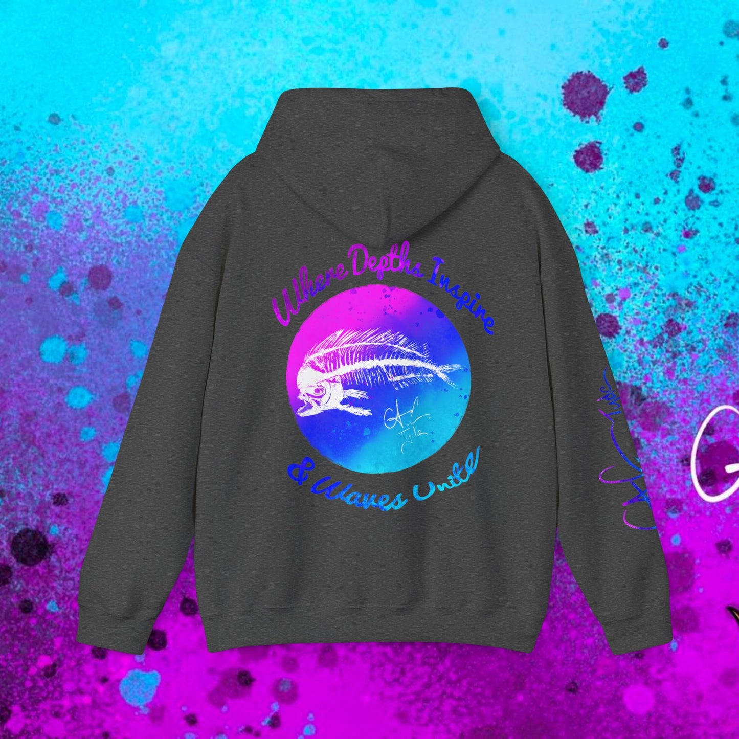 #102 Cosmic Reef Mahi Skeleton Hoodie