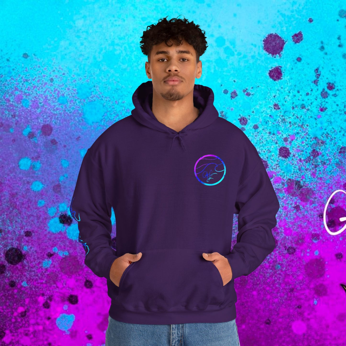#102 Cosmic Reef Mahi Skeleton Hoodie