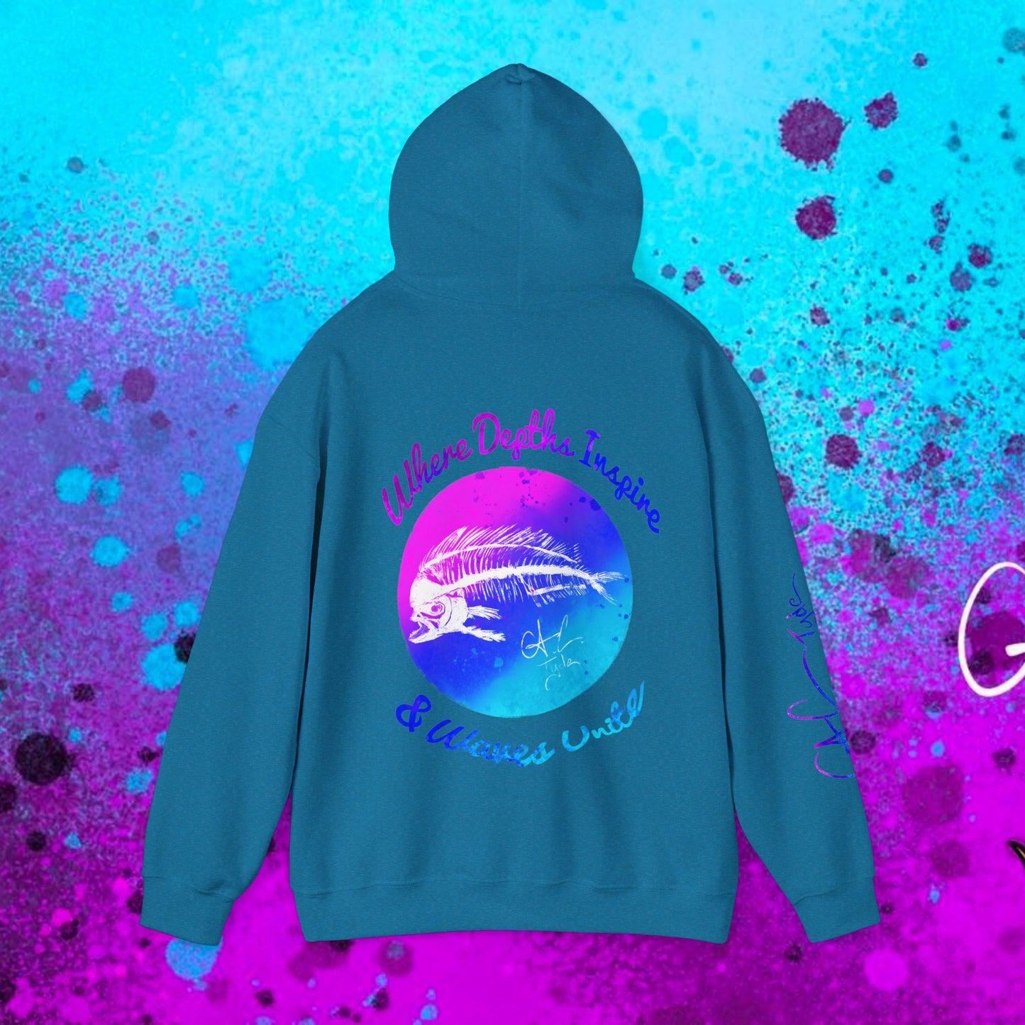 #102 Cosmic Reef Mahi Skeleton Hoodie