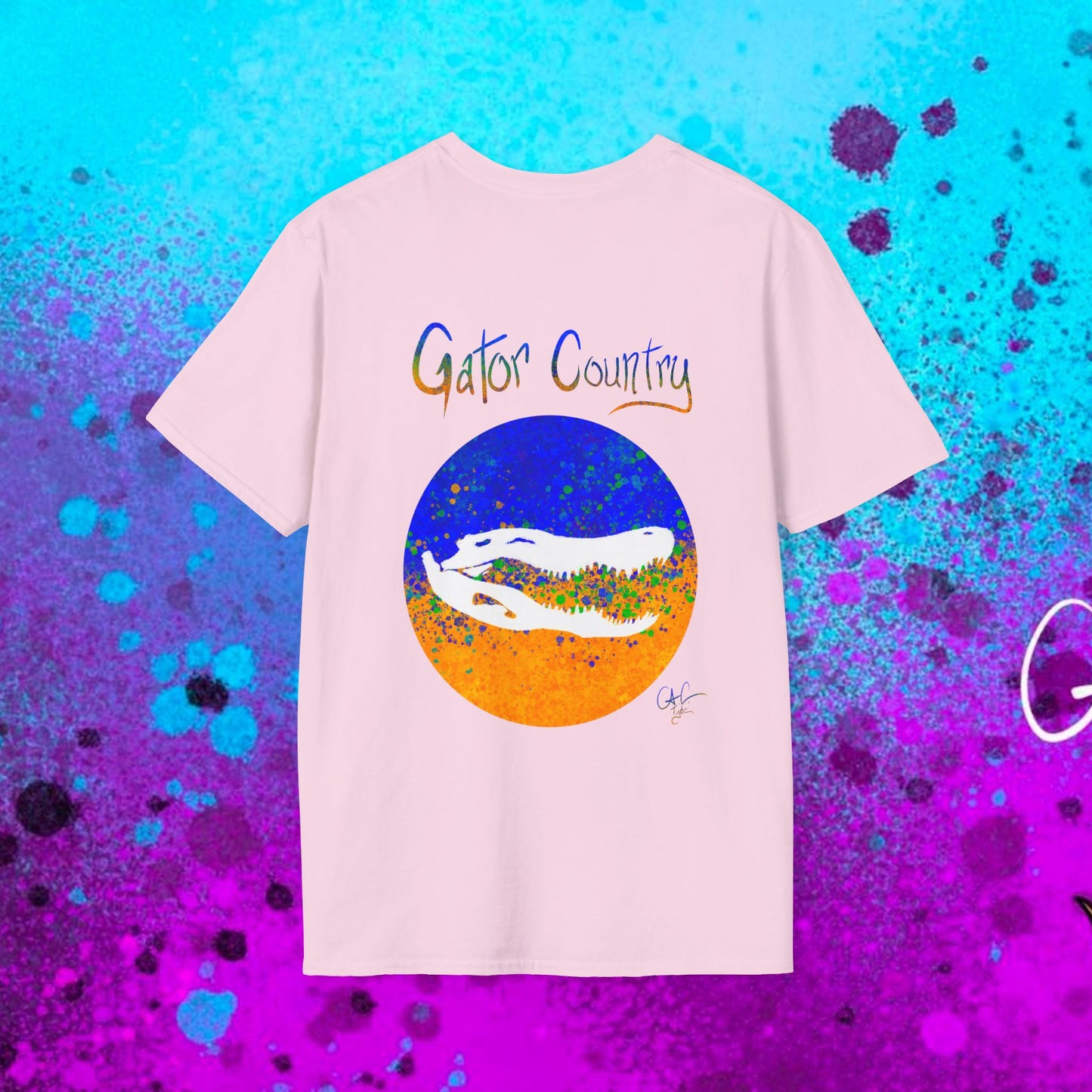 #017b Gator Country Skull