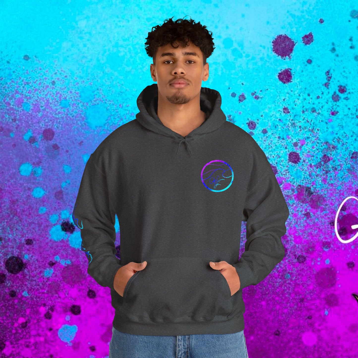 #102 Cosmic Reef Mahi Skeleton Hoodie