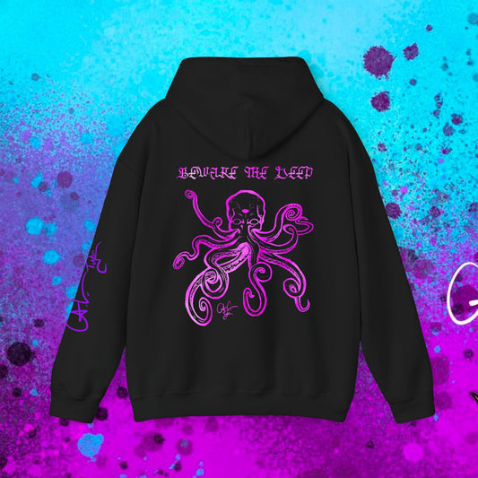 #107B Beware the Deep-Kraken Hooded Sweatshirt Variant