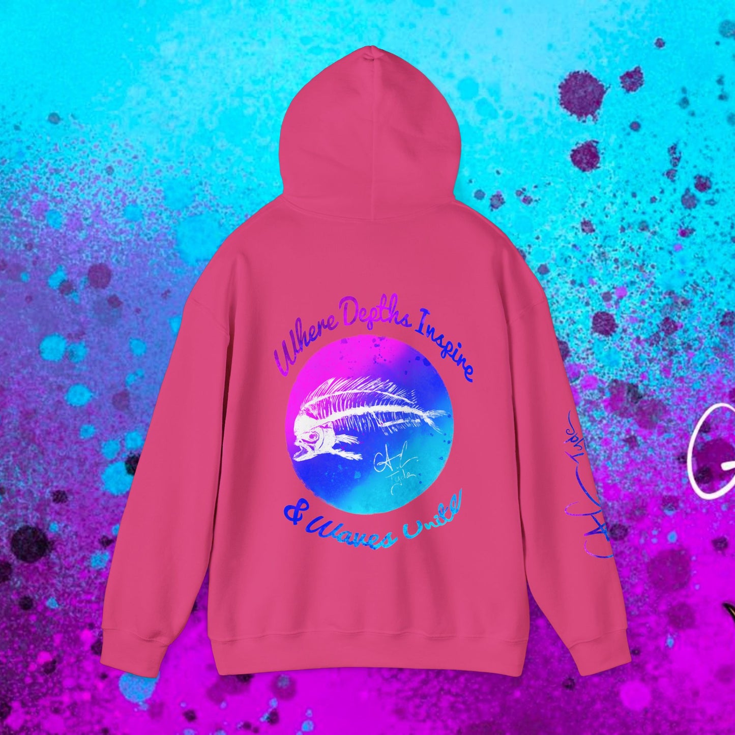 #102 Cosmic Reef Mahi Skeleton Hoodie