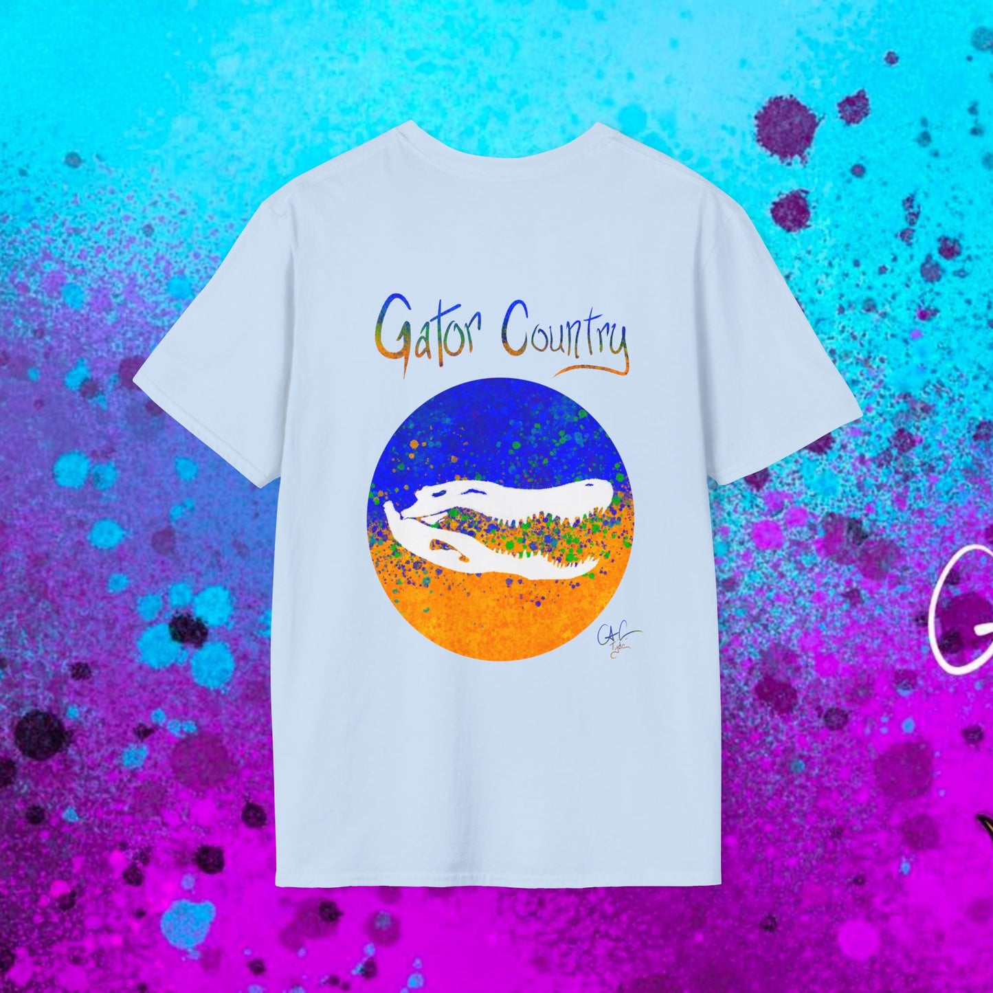 #017b Gator Country Skull