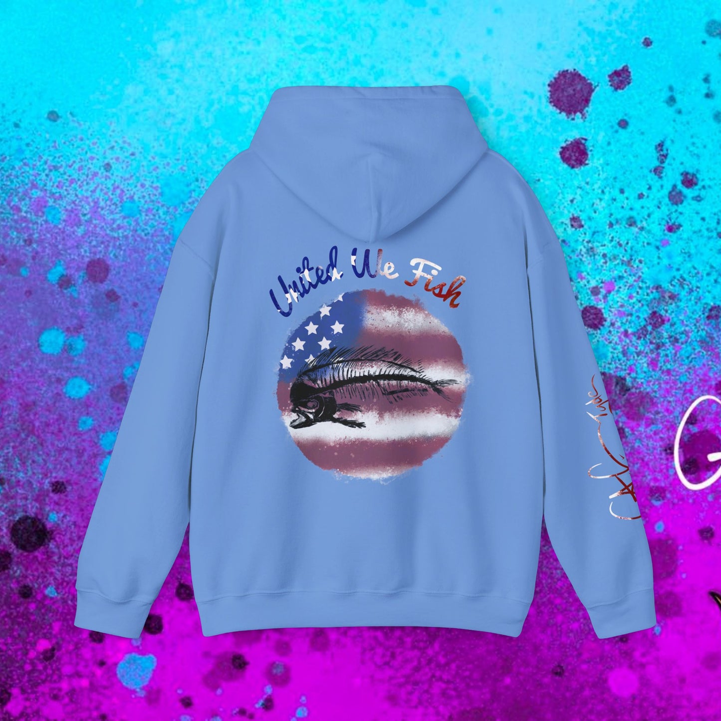 #108 United we Fish Hoodie
