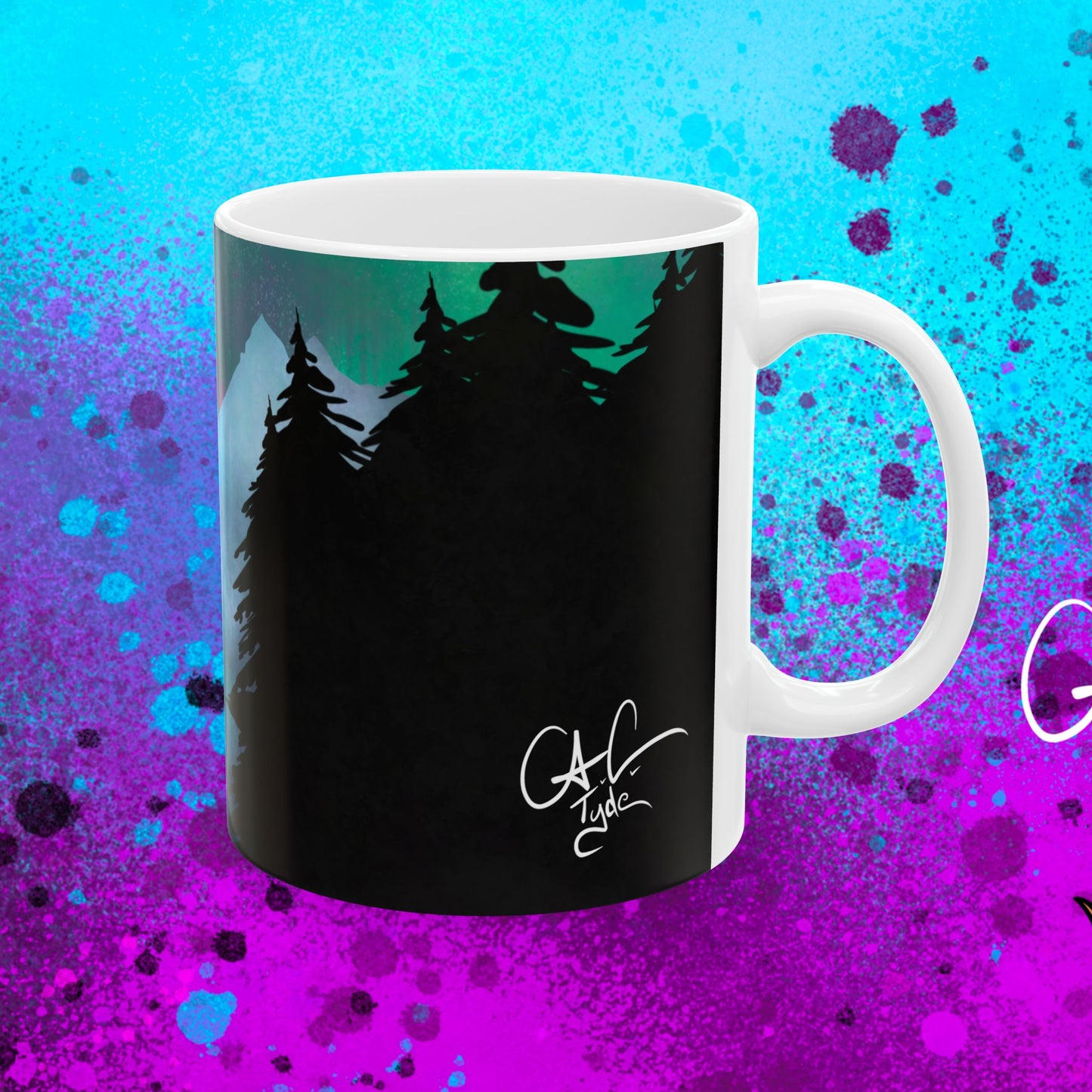 #5013 *Special* Northern Lights Ceramic Mug, (11oz, 15oz)