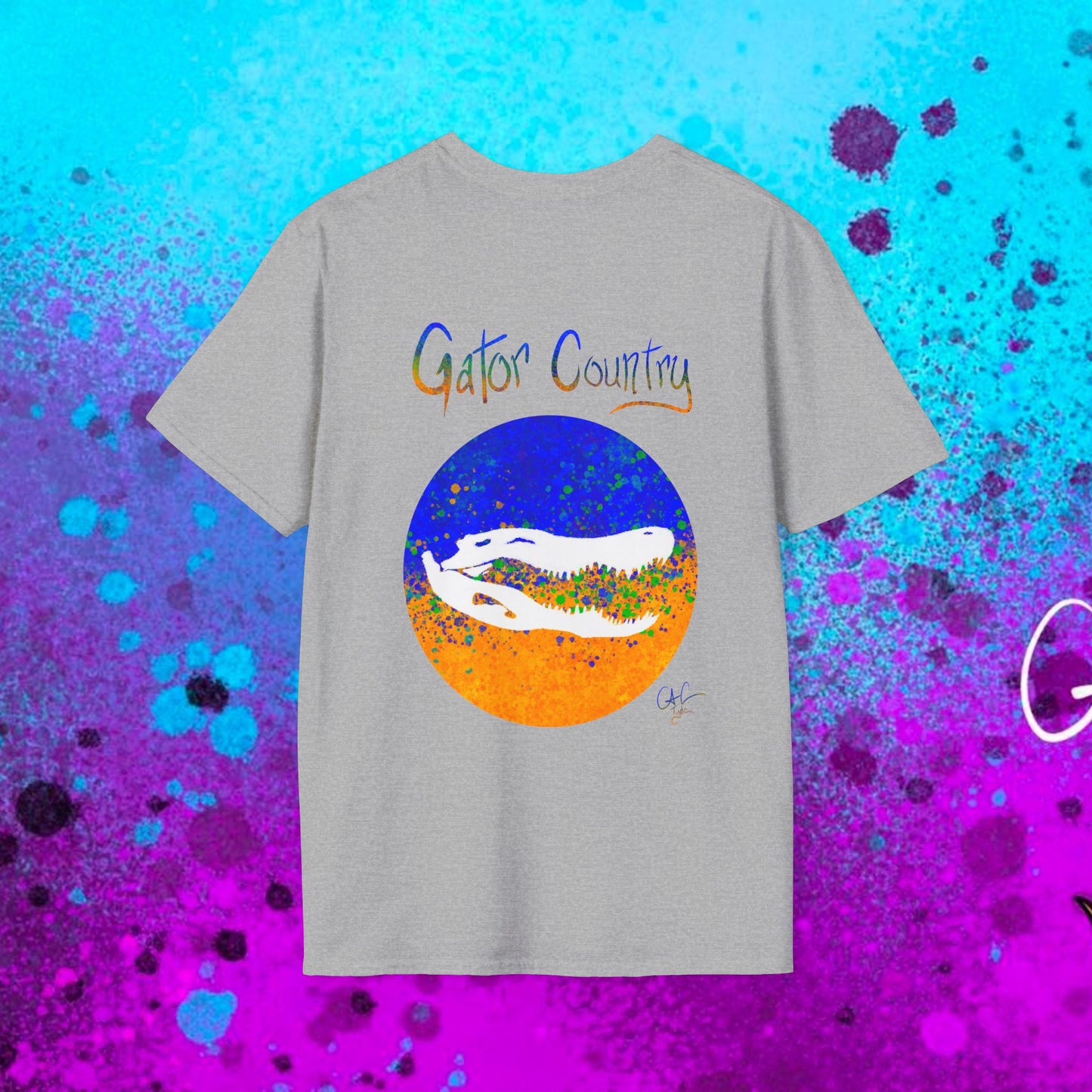 #017b Gator Country Skull