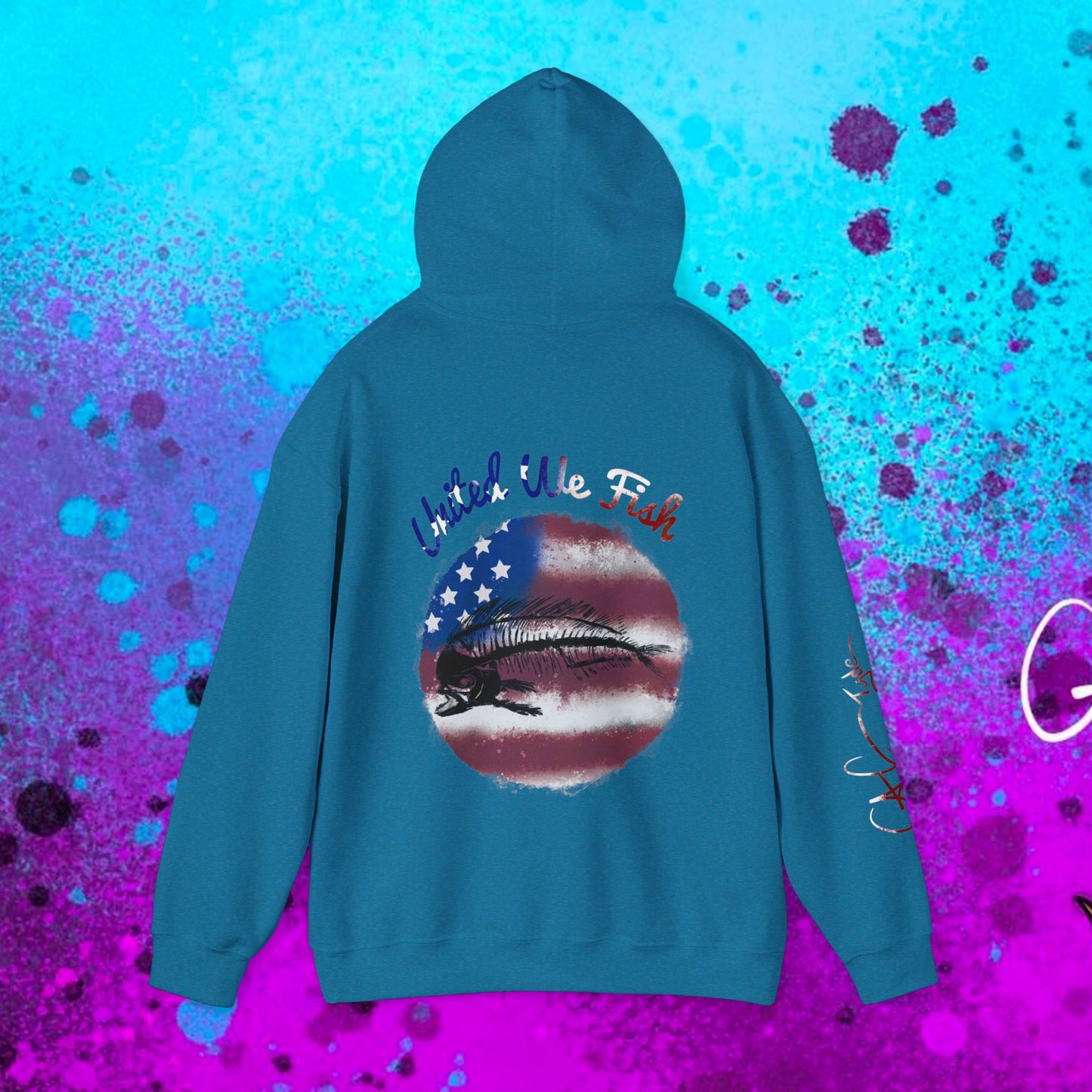 #108 United we Fish Hoodie