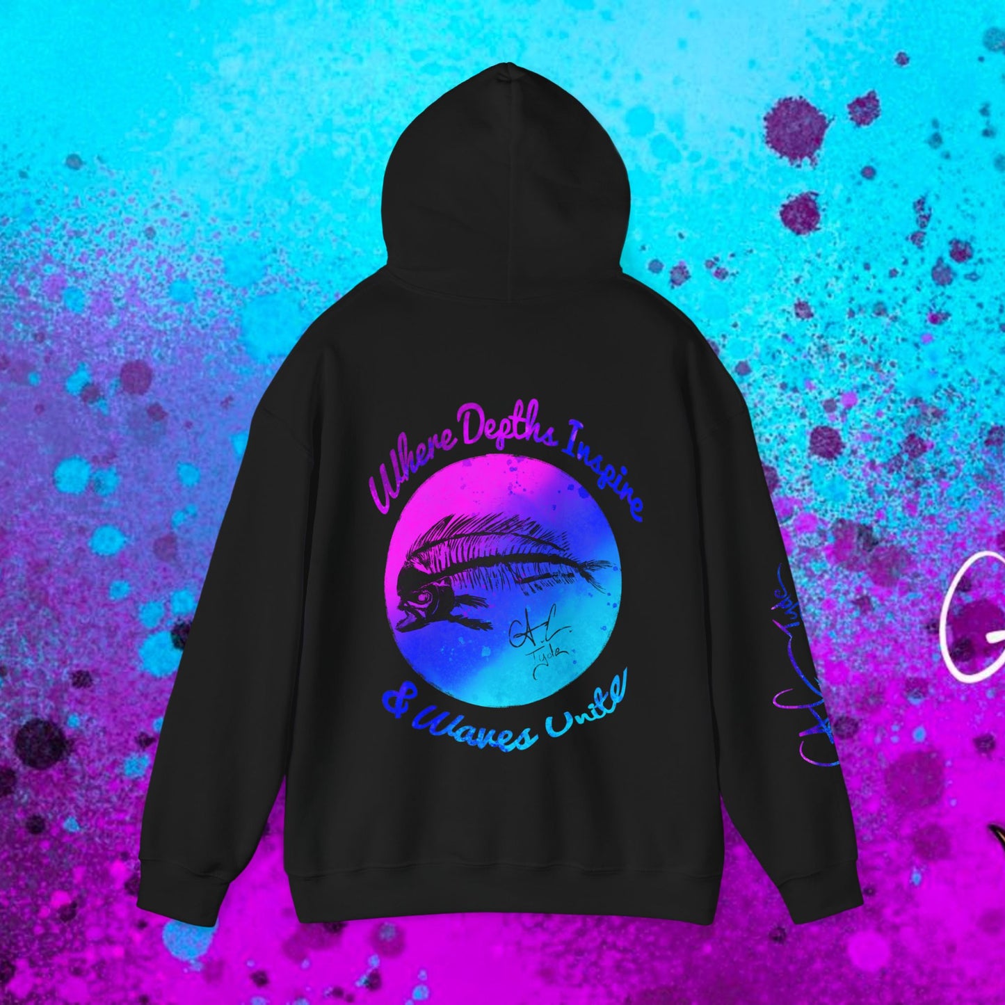 #102 Cosmic Reef Mahi Skeleton Hoodie