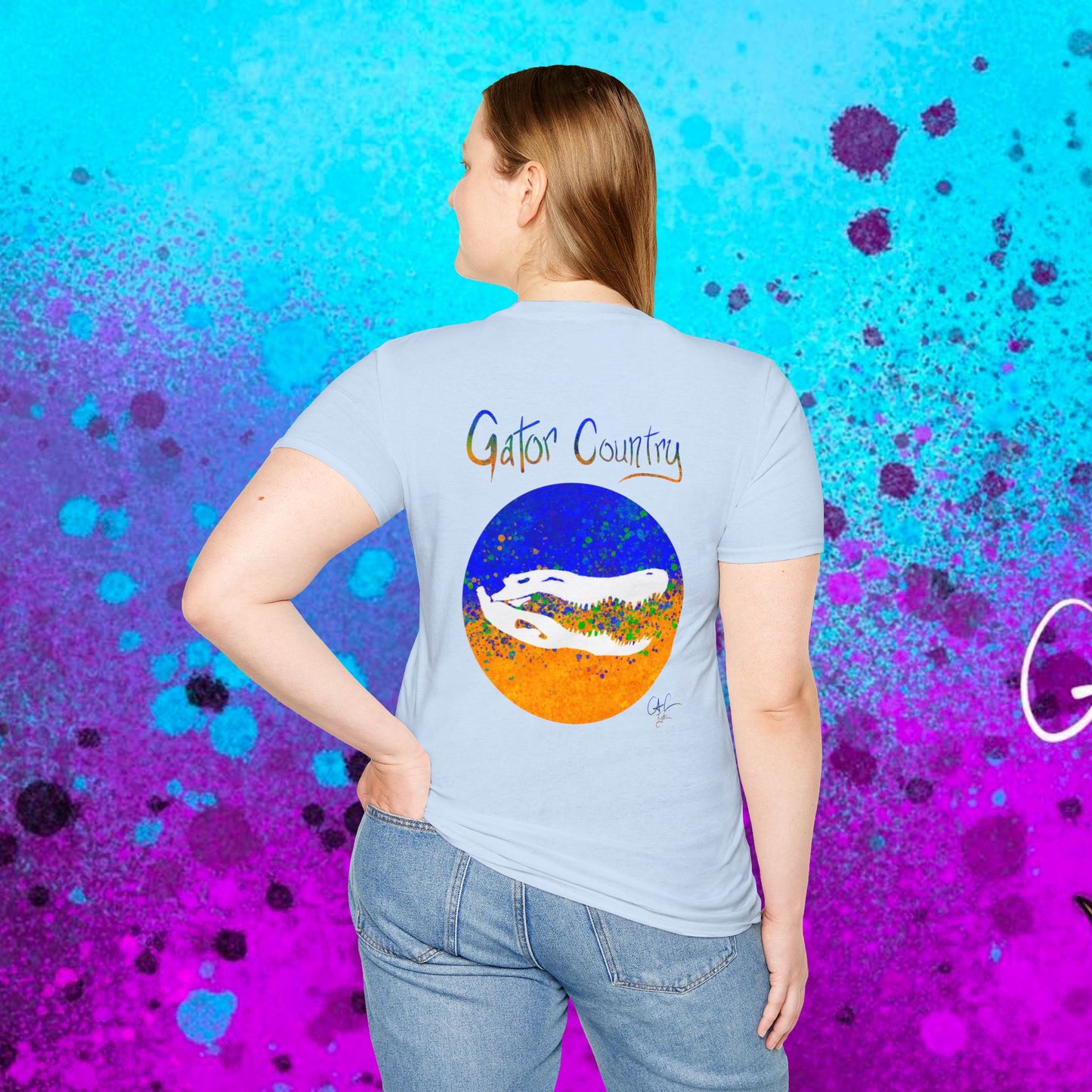 #017b Gator Country Skull