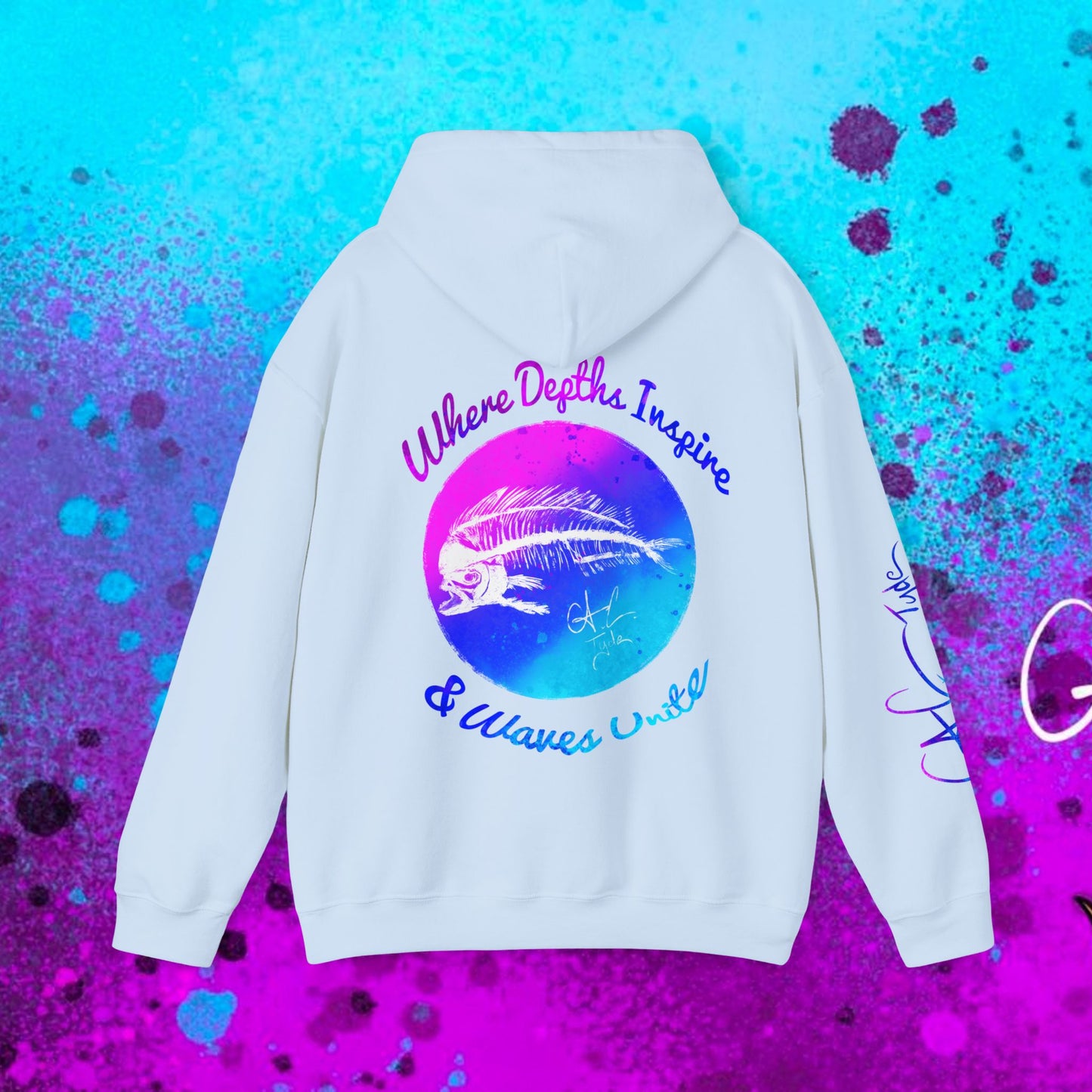 #102 Cosmic Reef Mahi Skeleton Hoodie