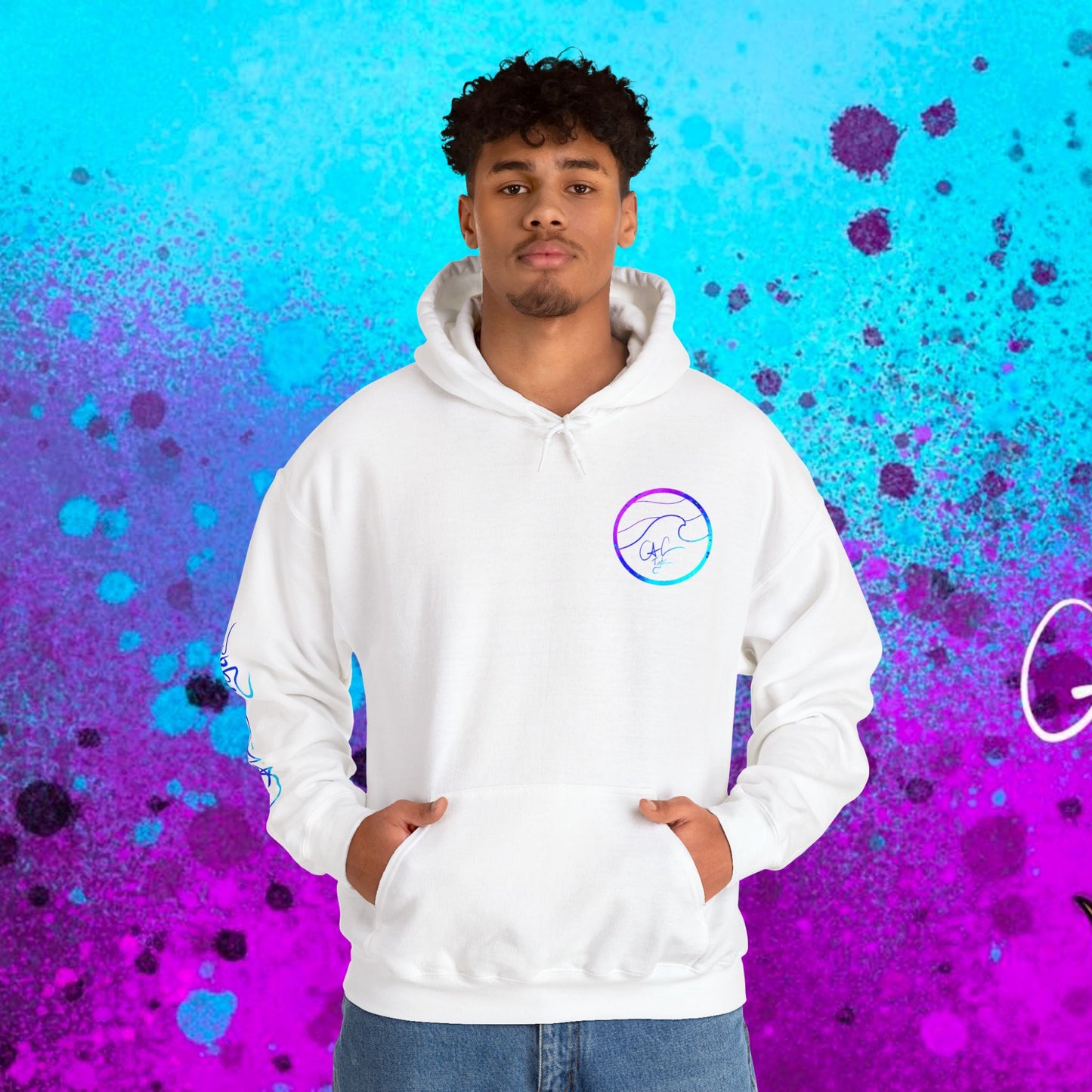 #102 Cosmic Reef Mahi Skeleton Hoodie