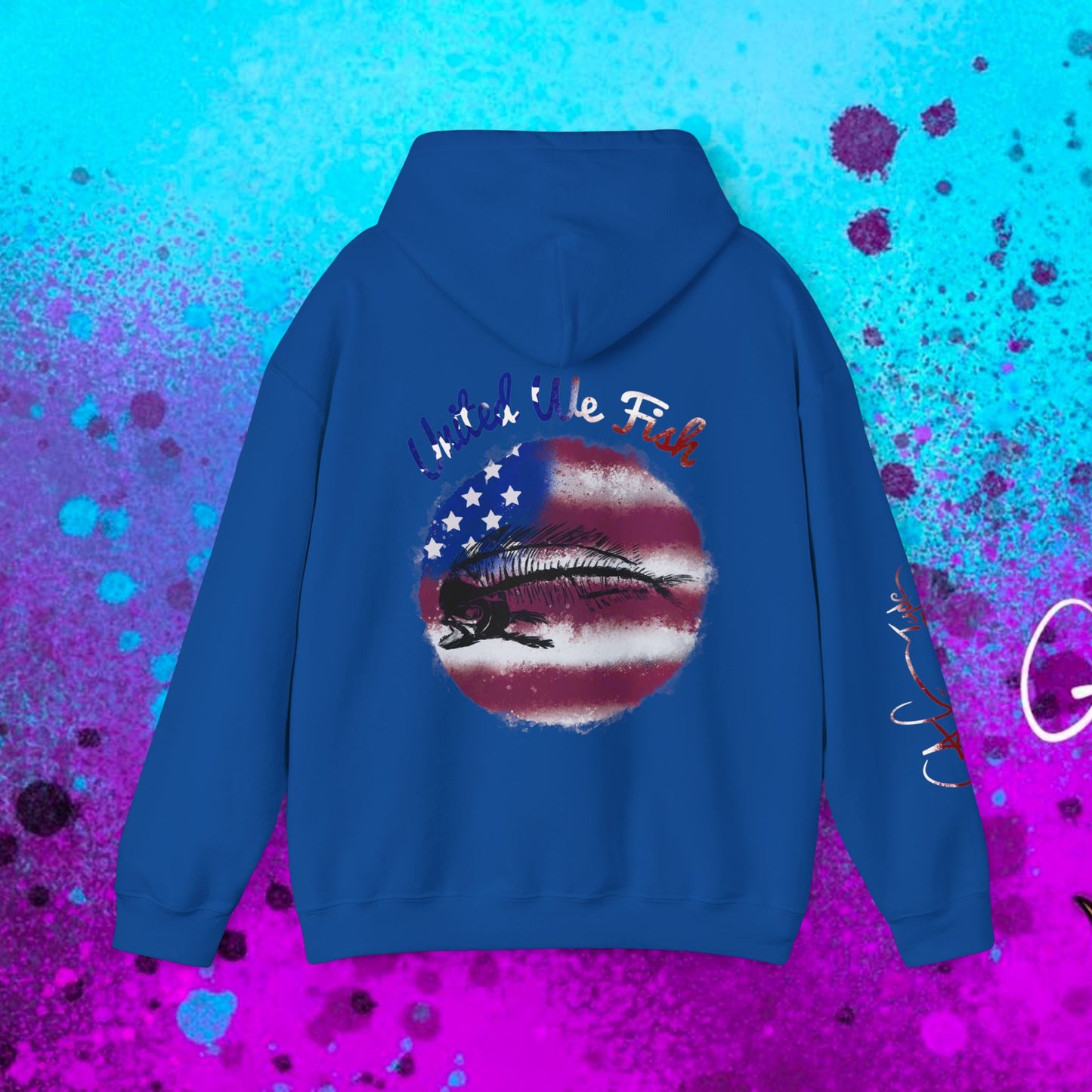 #108 United we Fish Hoodie
