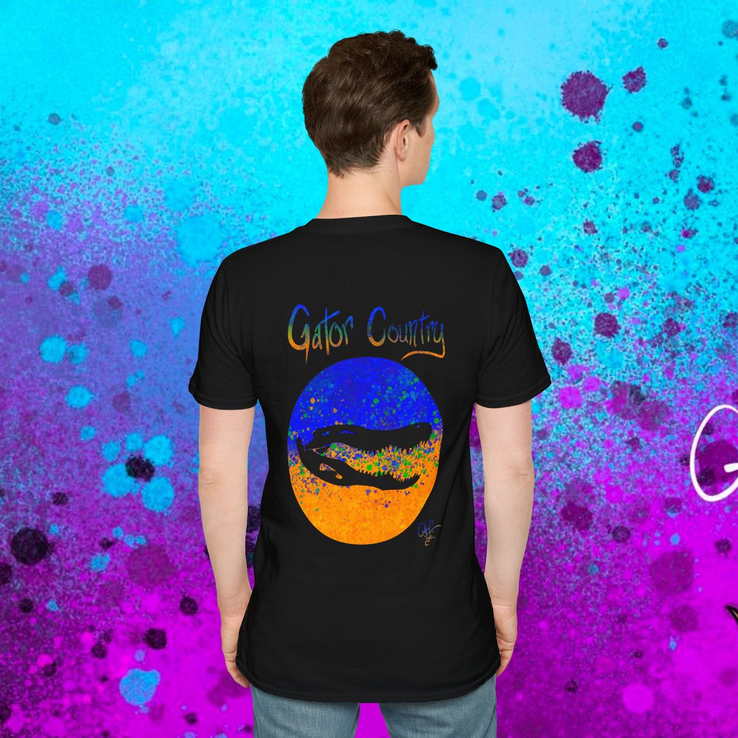 #017b Gator Country Skull