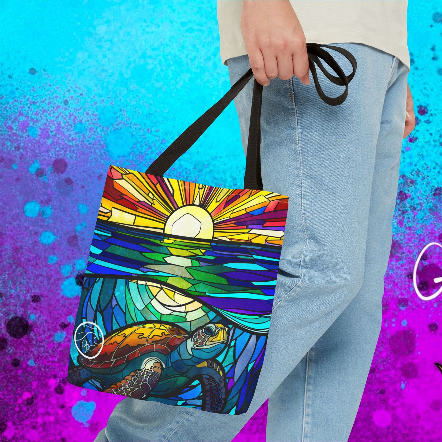 ## Honu Glass Ocean Tote Bag