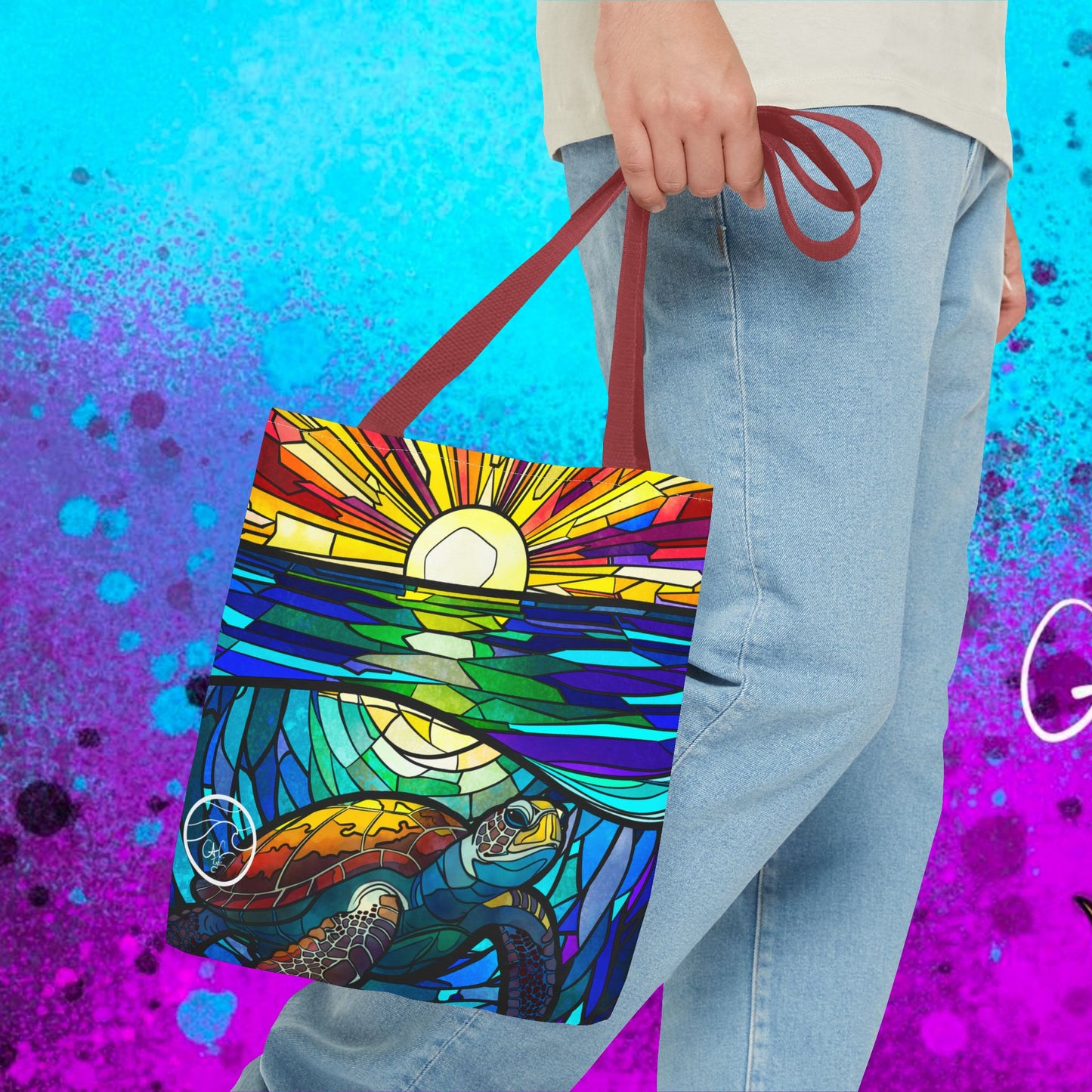 ## Honu Glass Ocean Tote Bag