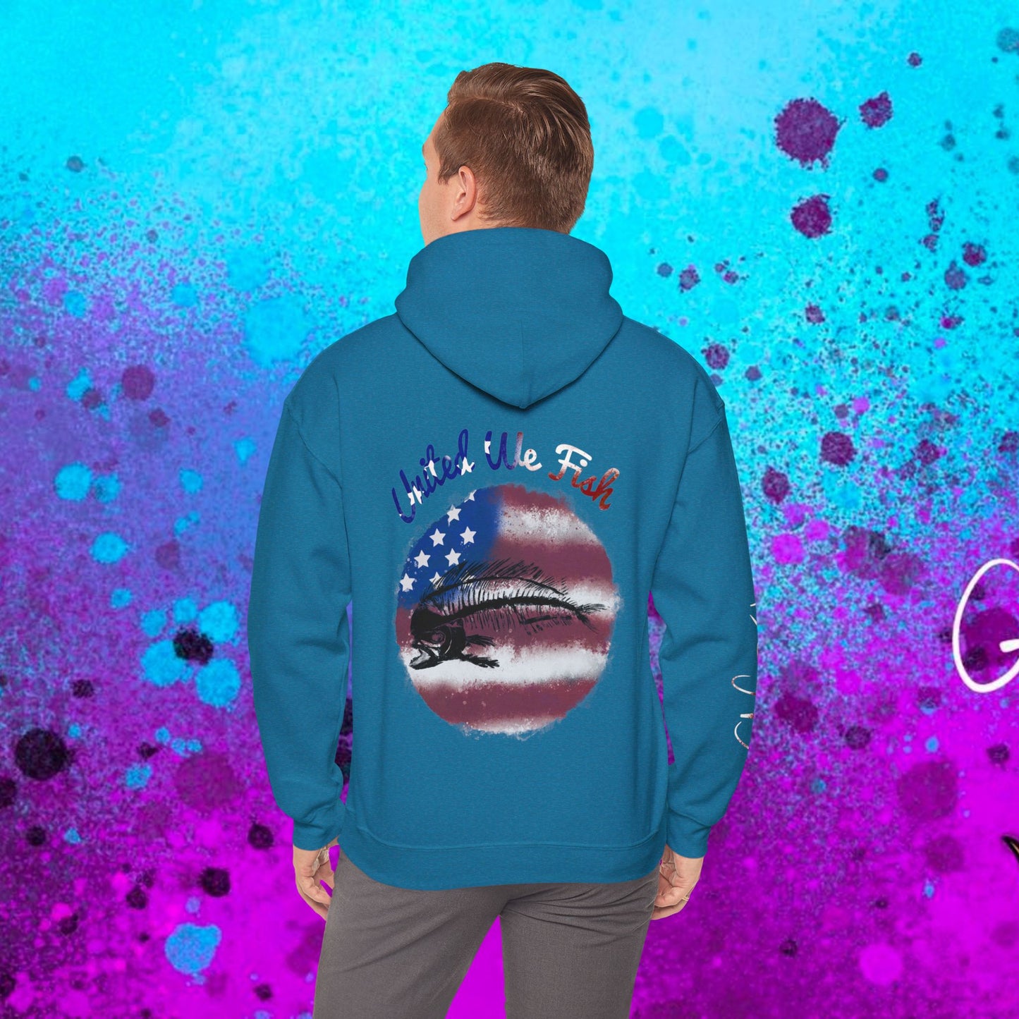 #108 United we Fish Hoodie