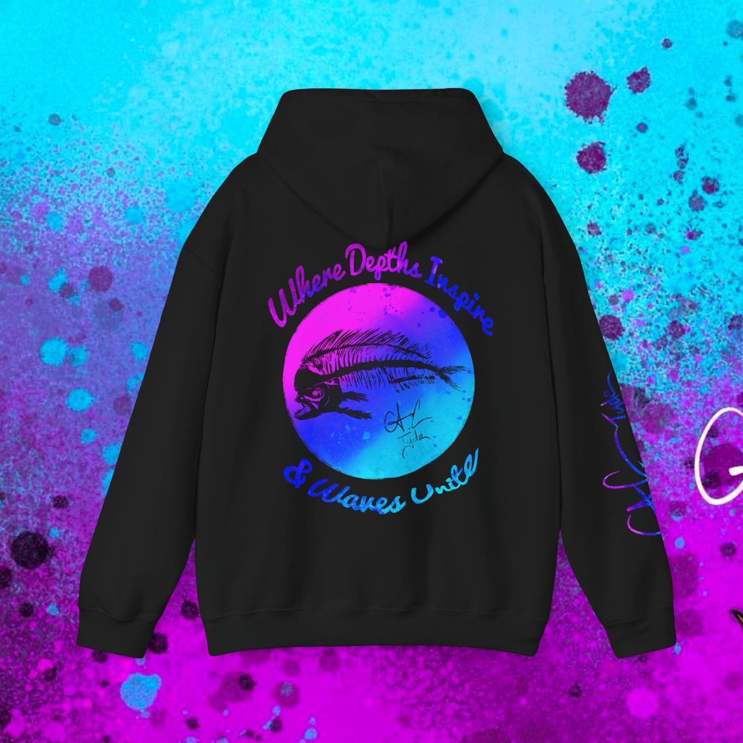 #102 Cosmic Reef Mahi Skeleton Hoodie