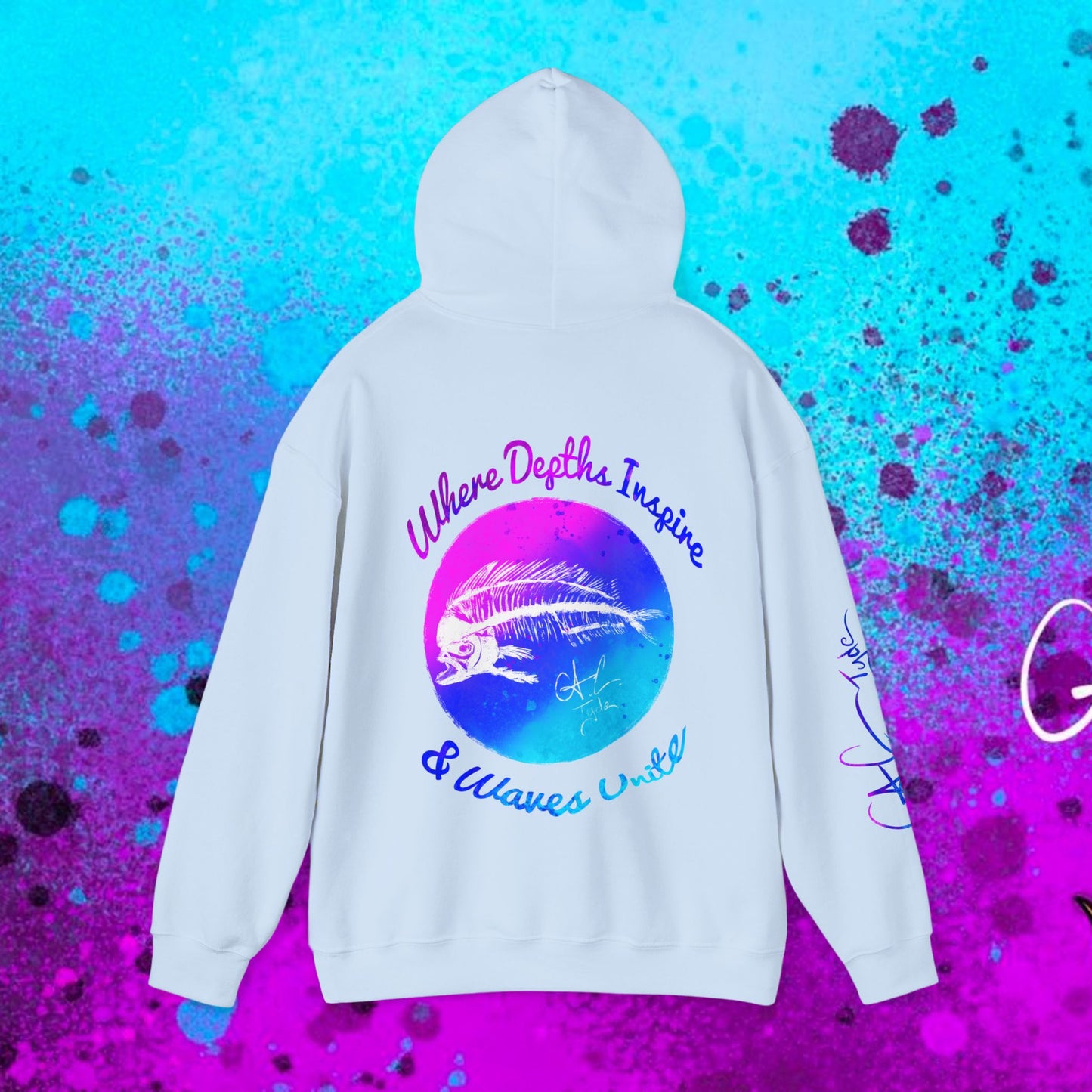 #102 Cosmic Reef Mahi Skeleton Hoodie