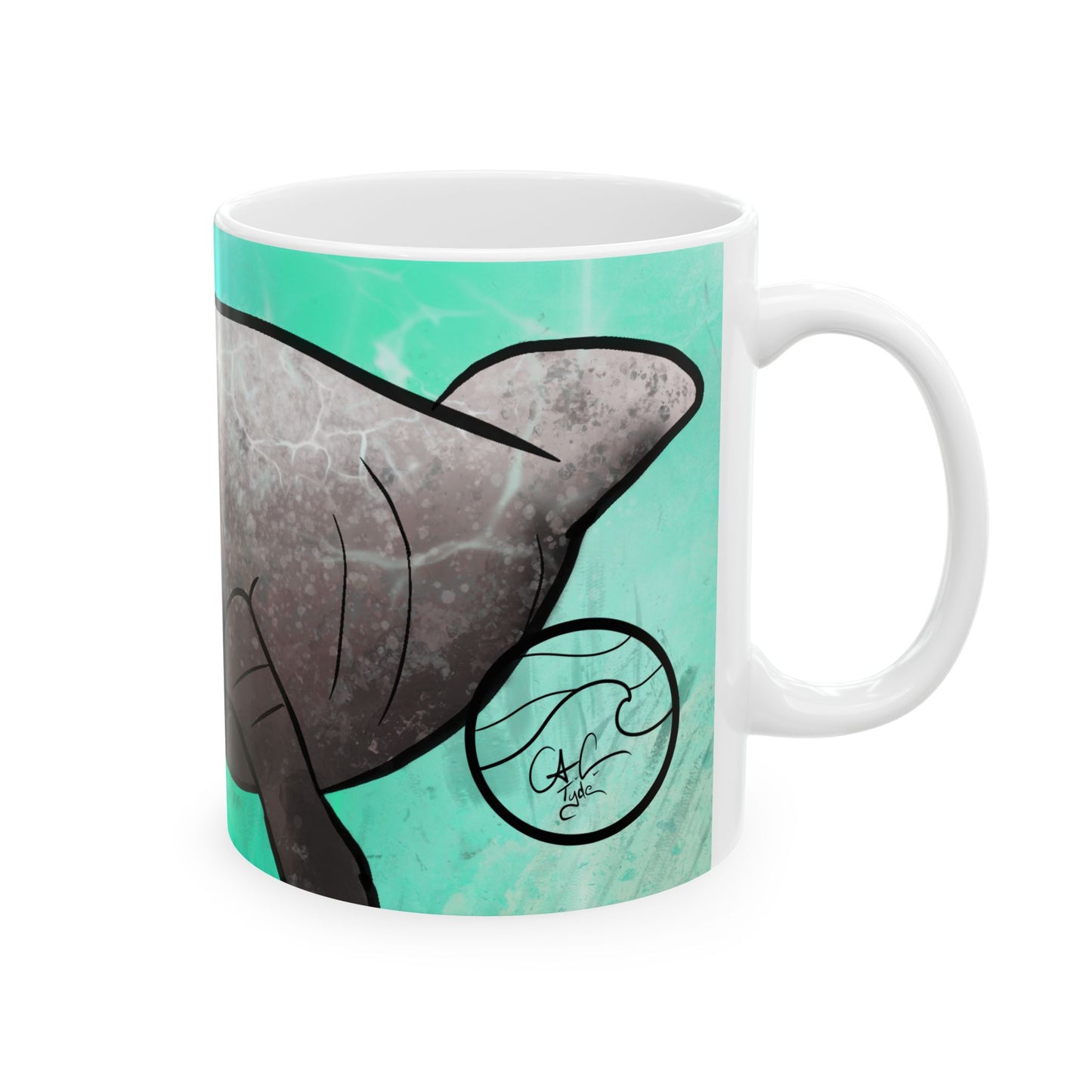 #5003 Sea Cow- Manatee Ceramic Mug 11oz