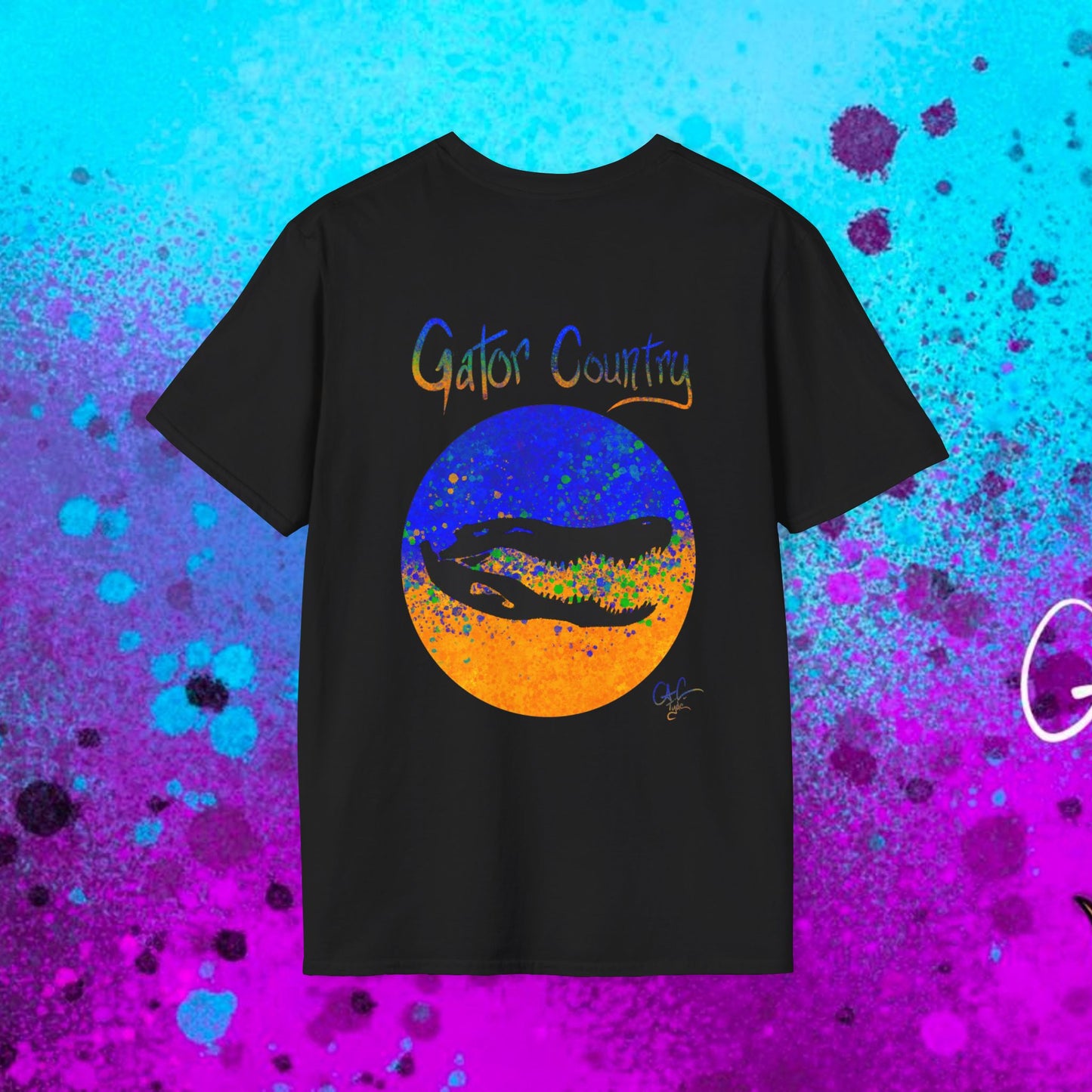 #017b Gator Country Skull