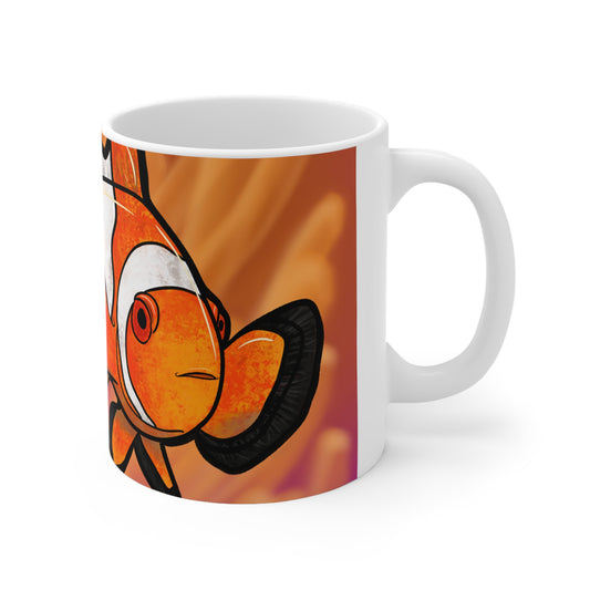 #5008 Class Clown- Clownfish Ceramic Mug 11oz