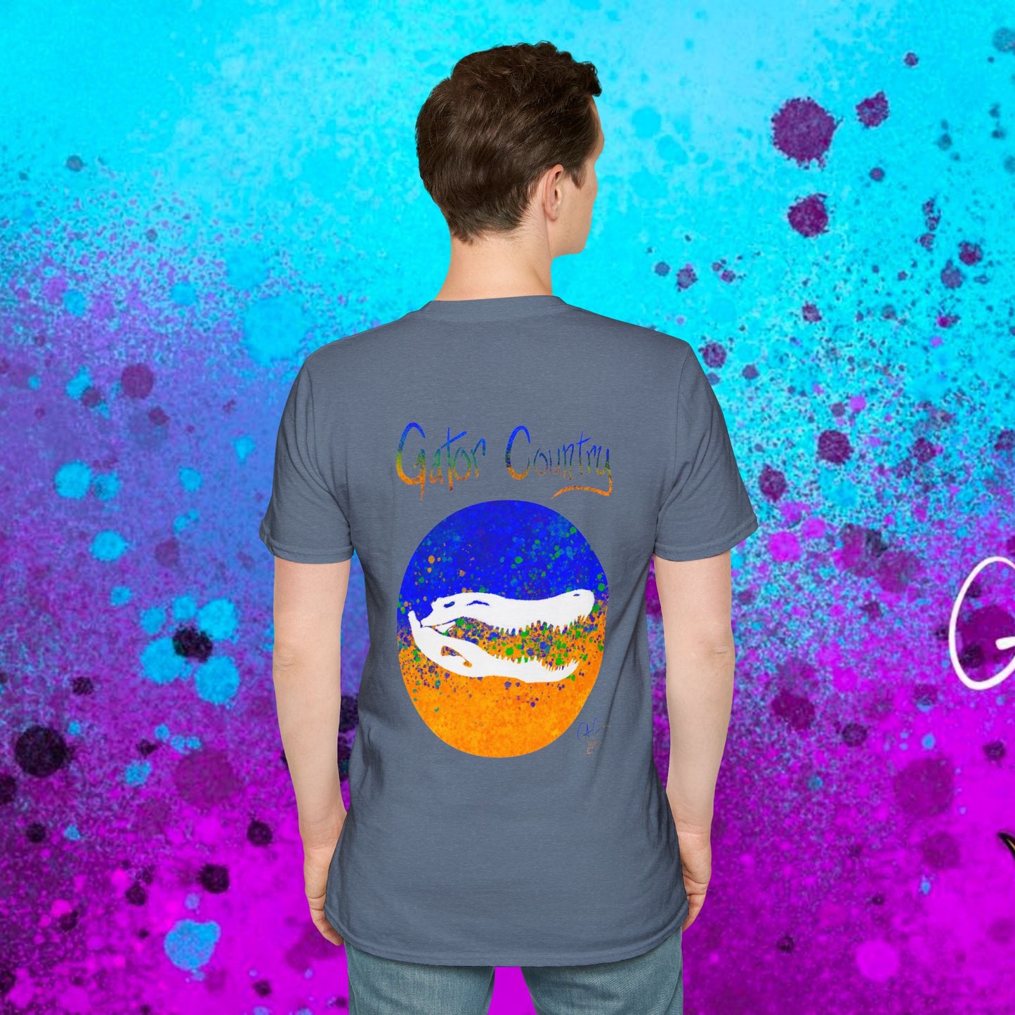 #017b Gator Country Skull