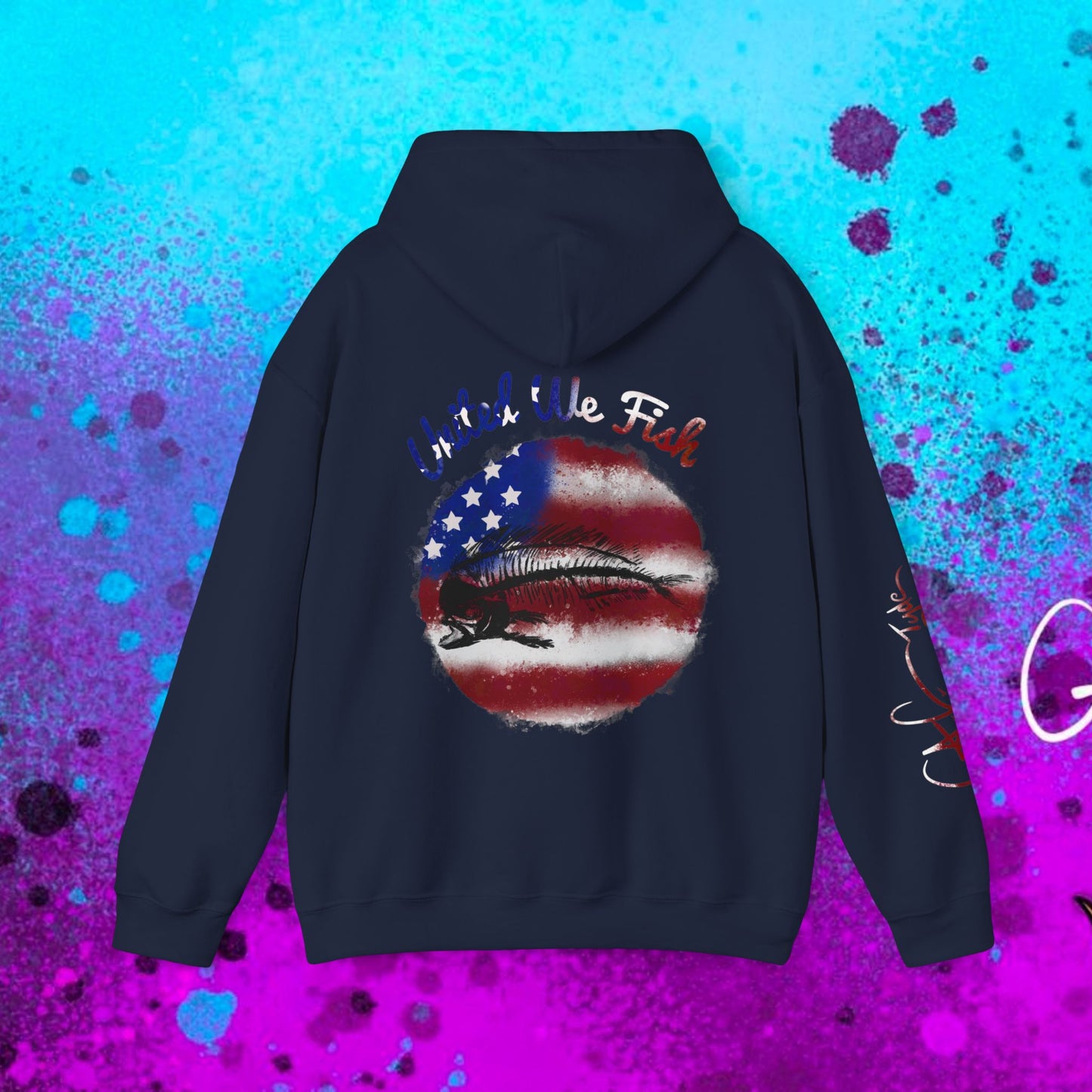 #108 United we Fish Hoodie