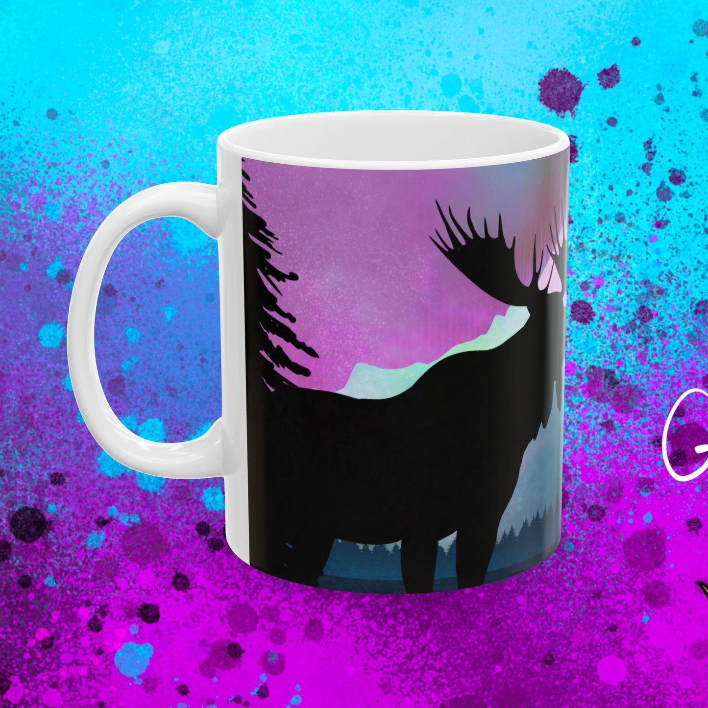 #5013 *Special* Northern Lights Ceramic Mug, (11oz, 15oz)