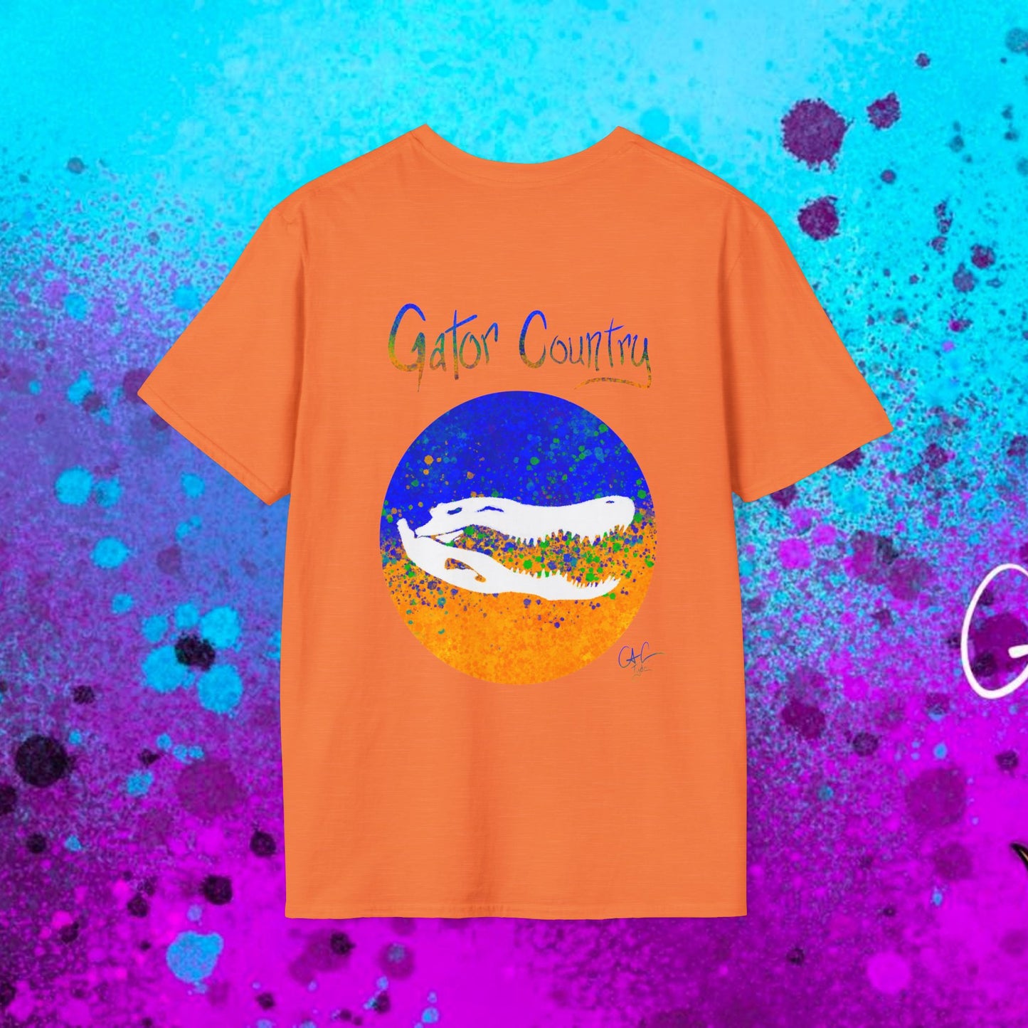 #017b Gator Country Skull
