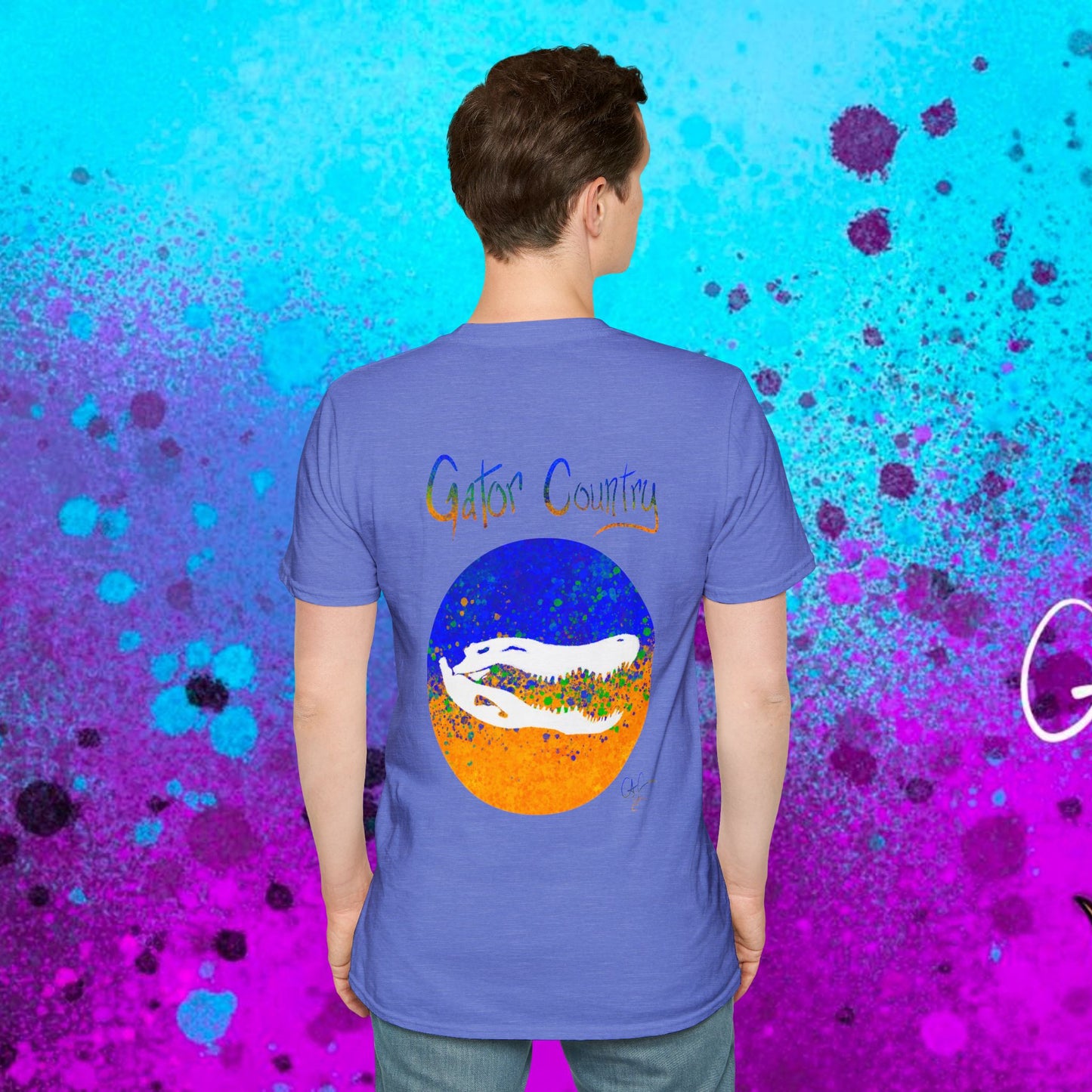 #017b Gator Country Skull