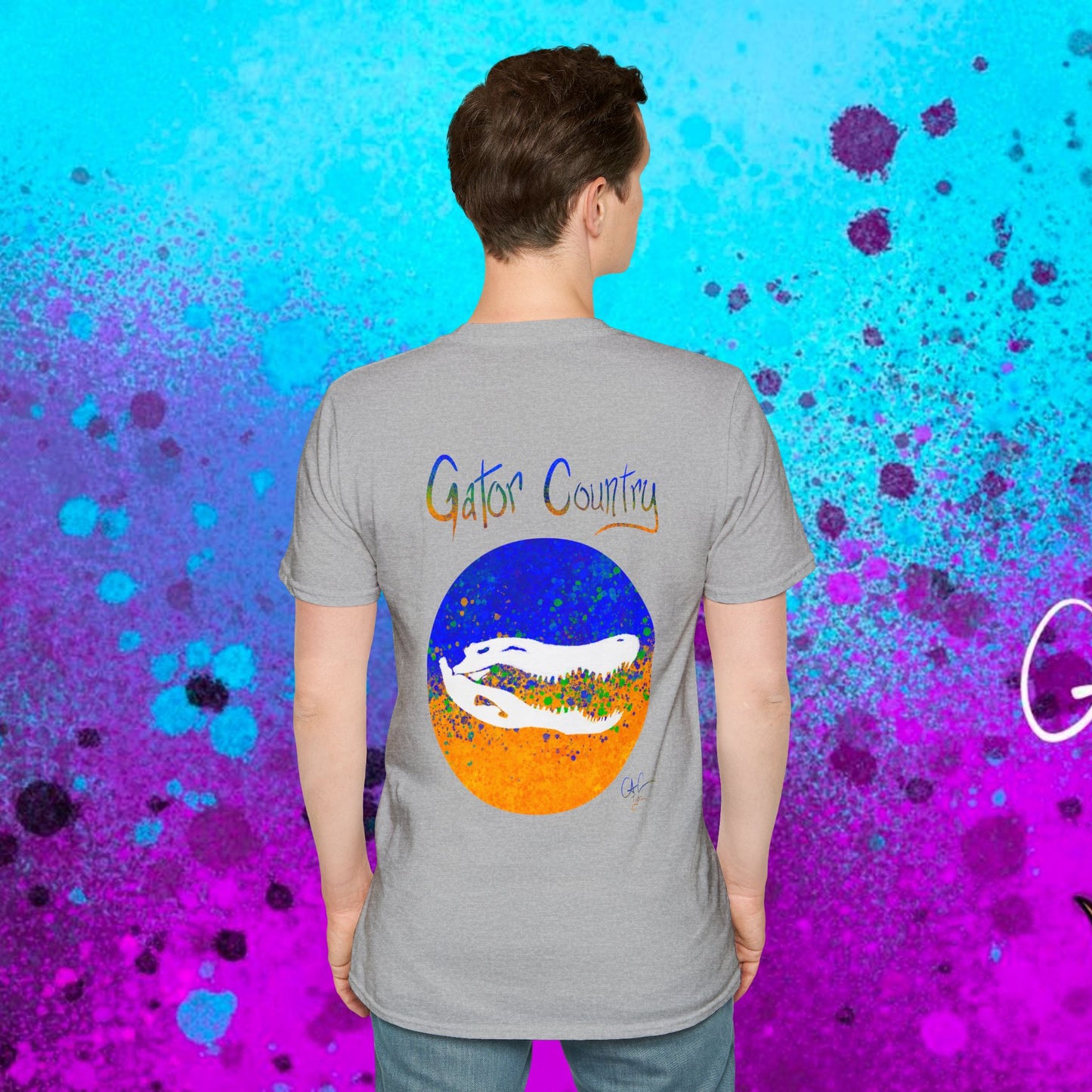#017b Gator Country Skull