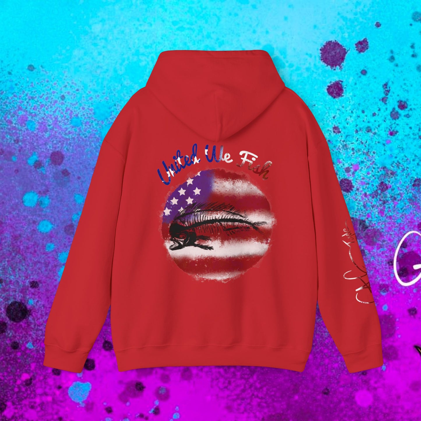 #108 United we Fish Hoodie