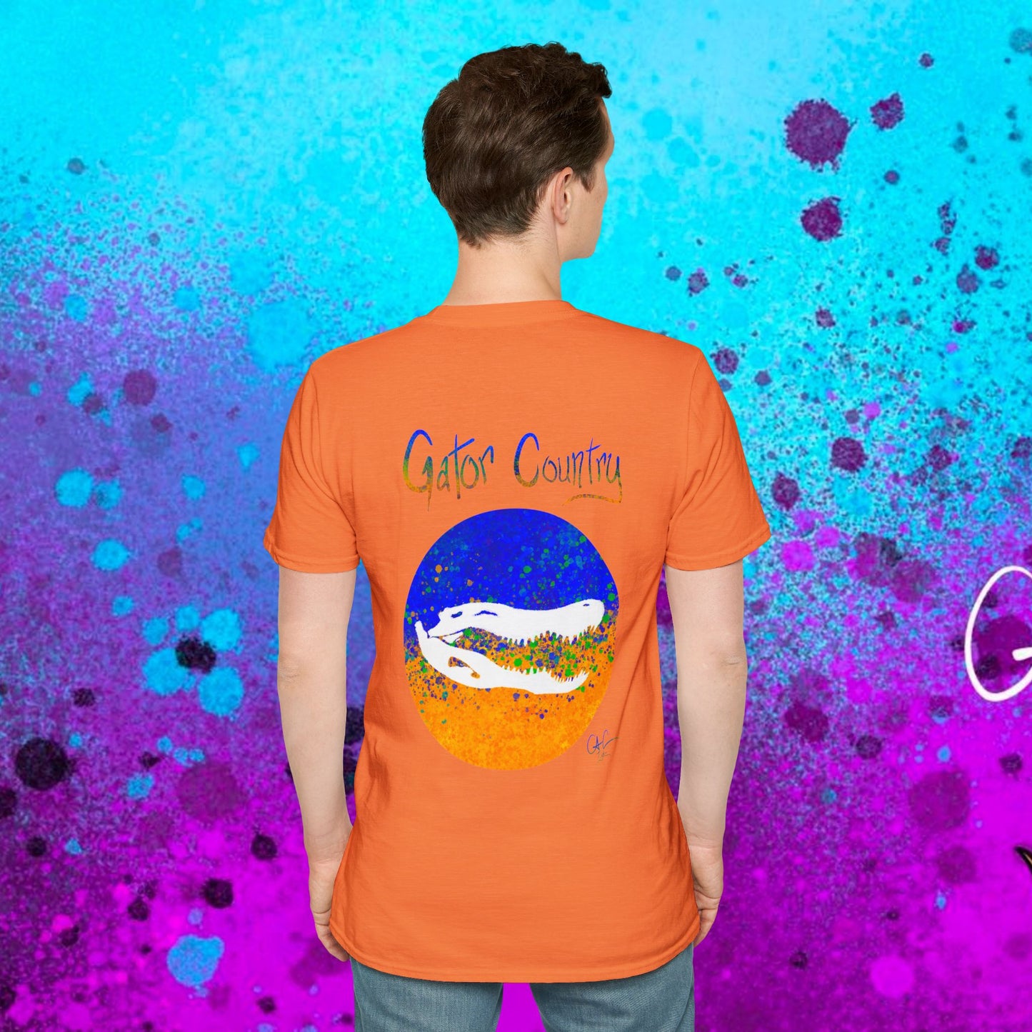 #017b Gator Country Skull